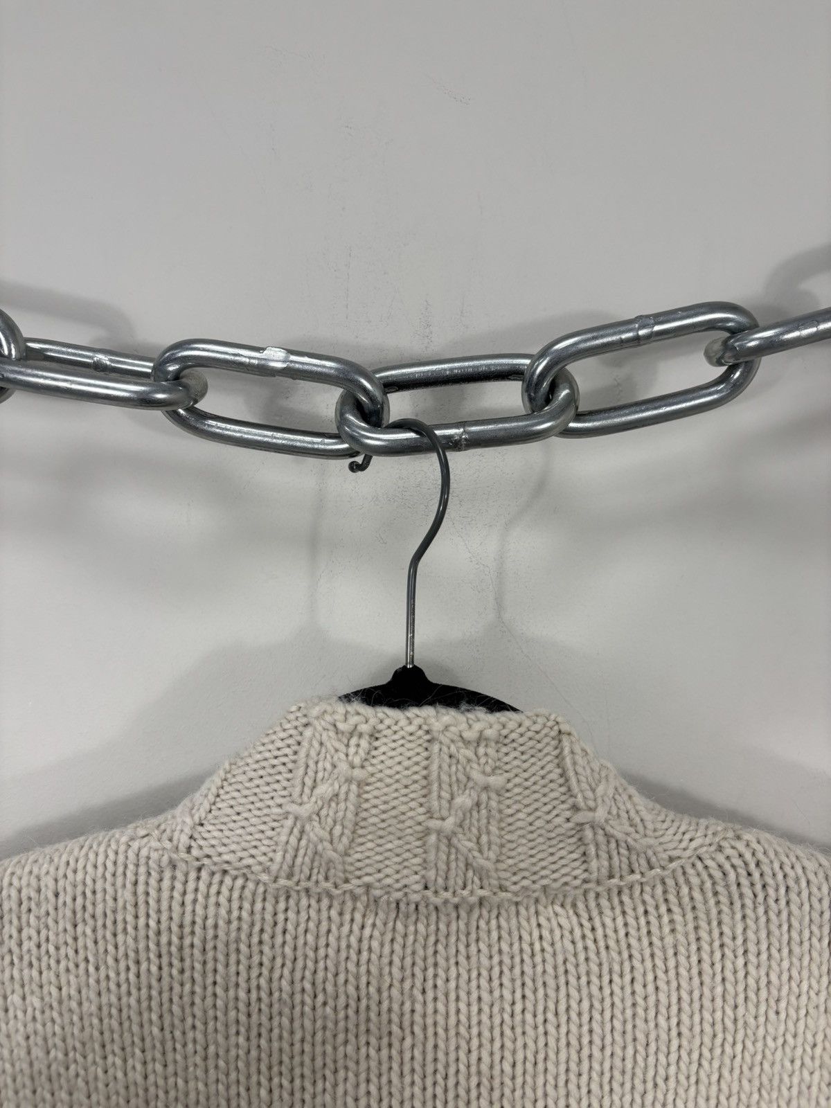 Uniqlo Uniqlo x JW Anderson Women’s Mock Neck Cream Knit Sweater Size XS / US 0-2 / IT 36-38 - 14 Thumbnail