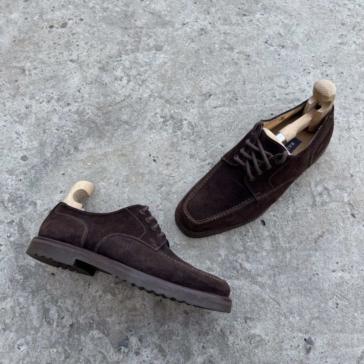 Luxury Bally Gerace Men’s Brown Suede Shoes Y2K Old Money