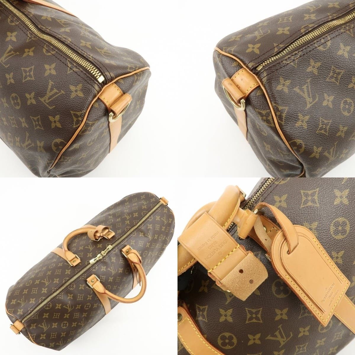 Louis Vuitton Louis Vuitton Monogram Keepall Bandouliere 55 Duffle Bag Size ONE SIZE - 6 Thumbnail