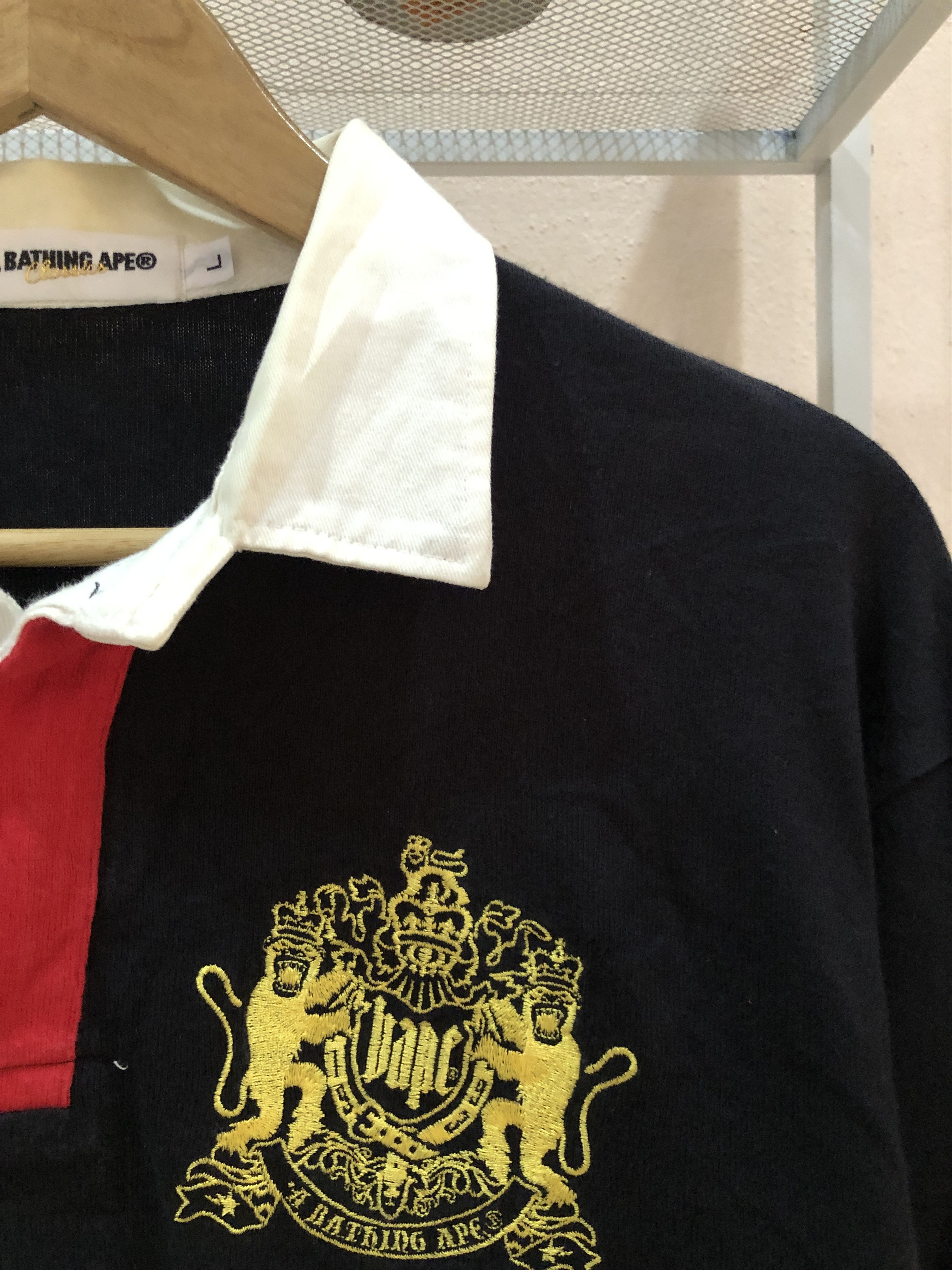 Bape RARE OG 2008 A Bathing Ape Polo Rugby Shirts Size US L / EU 52-54 / 3 - 2 Thumbnail
