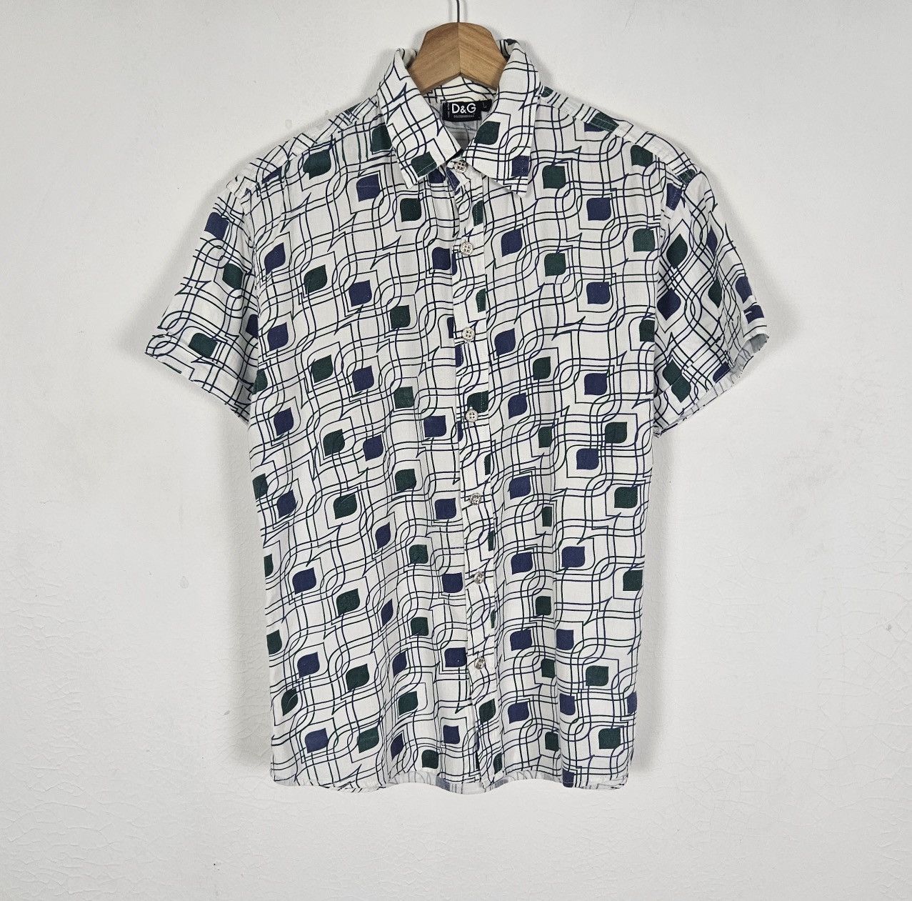 Dolce & Gabbana Dolce & Gabbana geomatric pattern shirt Size US L / EU 52-54 / 3 - 3 Thumbnail