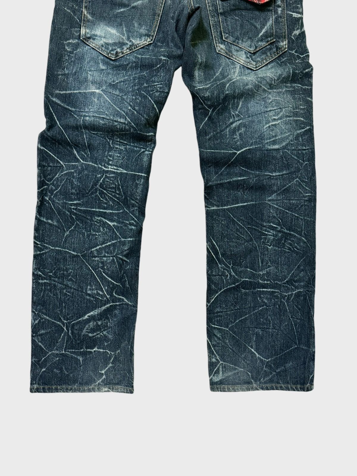 Hysteric Glamour × Japanese Brand × Seditionaries VTG NYLAUS DOUBLE WAIST ZIPPER PUNKY CLAW MARK DENIM JEANS Size US 32 / EU 48 - 11 Thumbnail