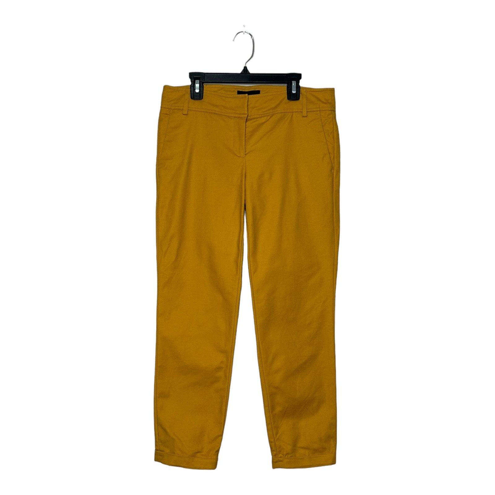 Cynthia Rowley Cynthia Rowley yellow mustard crop cuffed hems pants size 2 Size 26" / US 2 / IT 38 - 6 Thumbnail