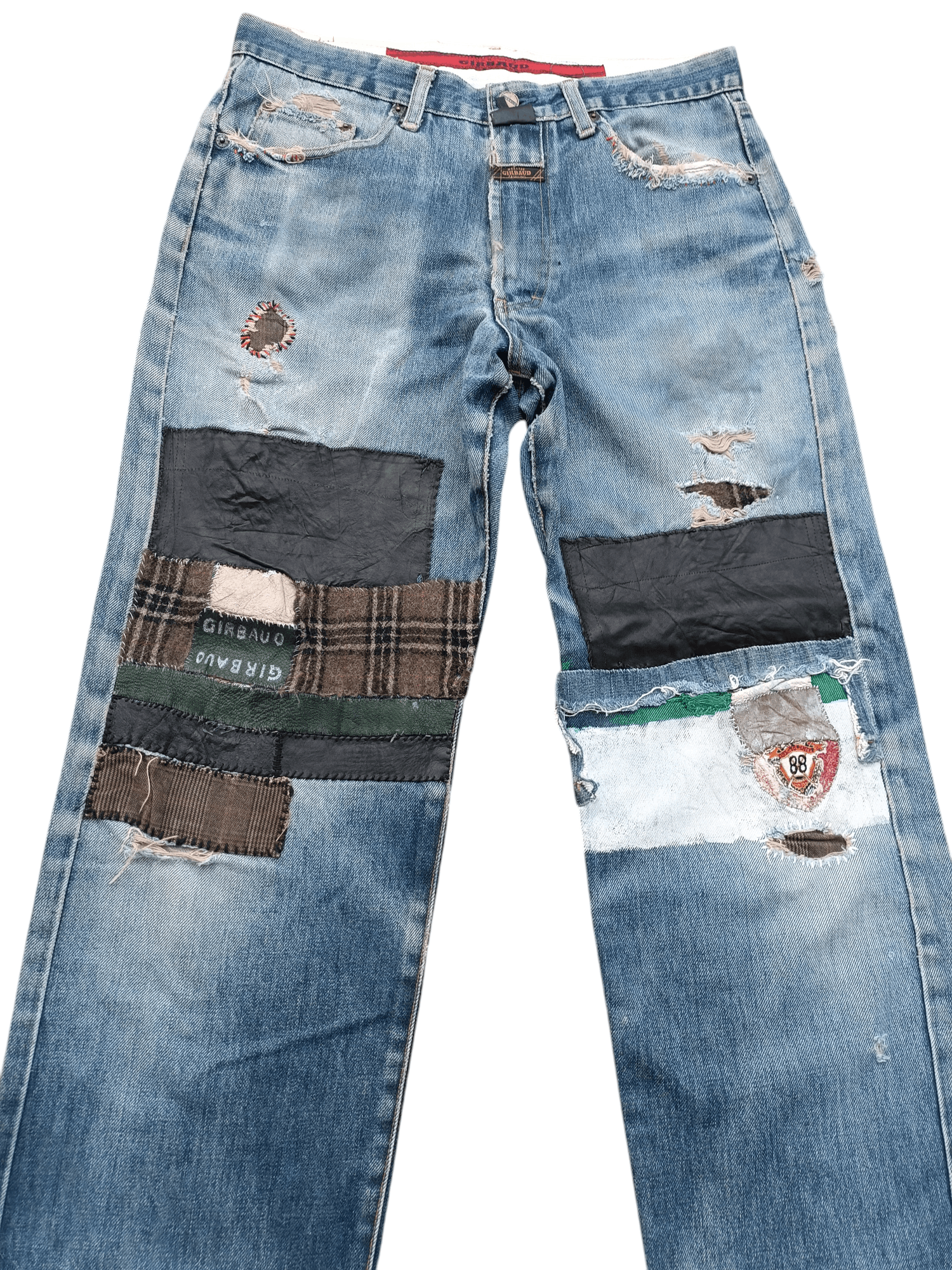 Marithe + Francois Girbaud × Vintage Marithe Francois Girbaud Stoned Washed Rips Distress Jeans Size US 30 / EU 46 - 7 Thumbnail