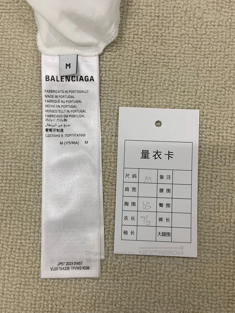 Balenciaga Balenciaga Distressed blue label logo letter pattern print Size US M / EU 48-50 / 2 - 4 Thumbnail