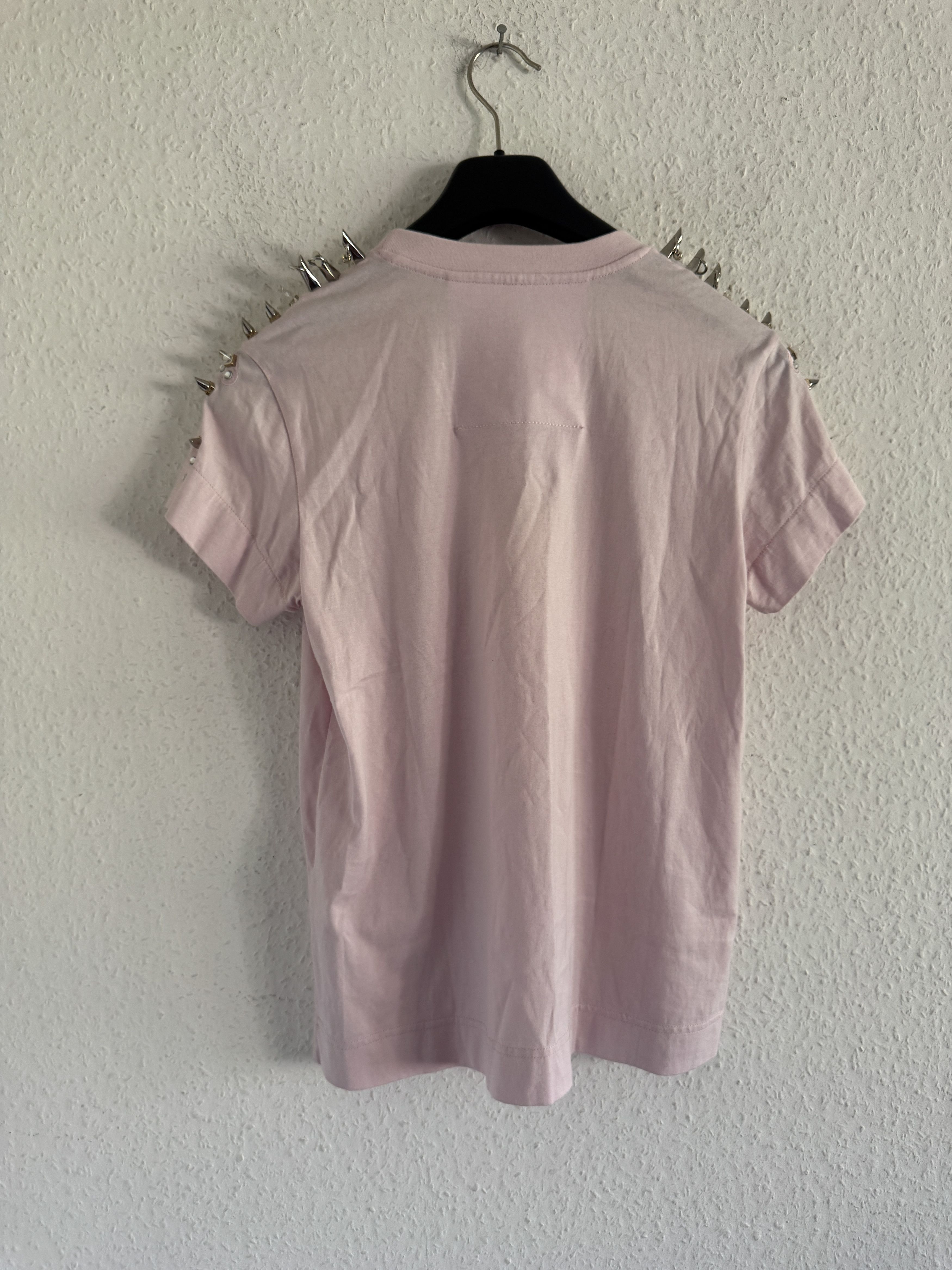 Givenchy Studded Shoulder Cotton T-Shirt Size XS / US 0-2 / IT 36-38 - 8 Thumbnail