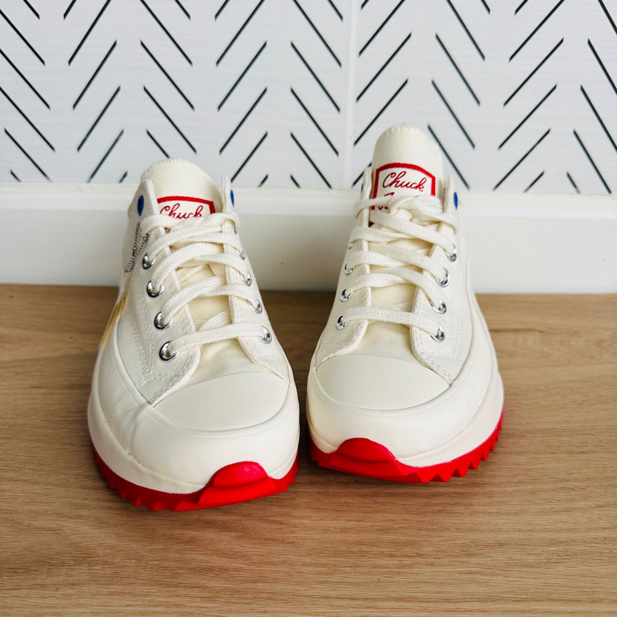 Converse 🤩7.5 Women Shoes CONVERSE RUN STAR HIKE PLATFORM LOW Beige Size US 7.5 / IT 37.5 - 13 Thumbnail