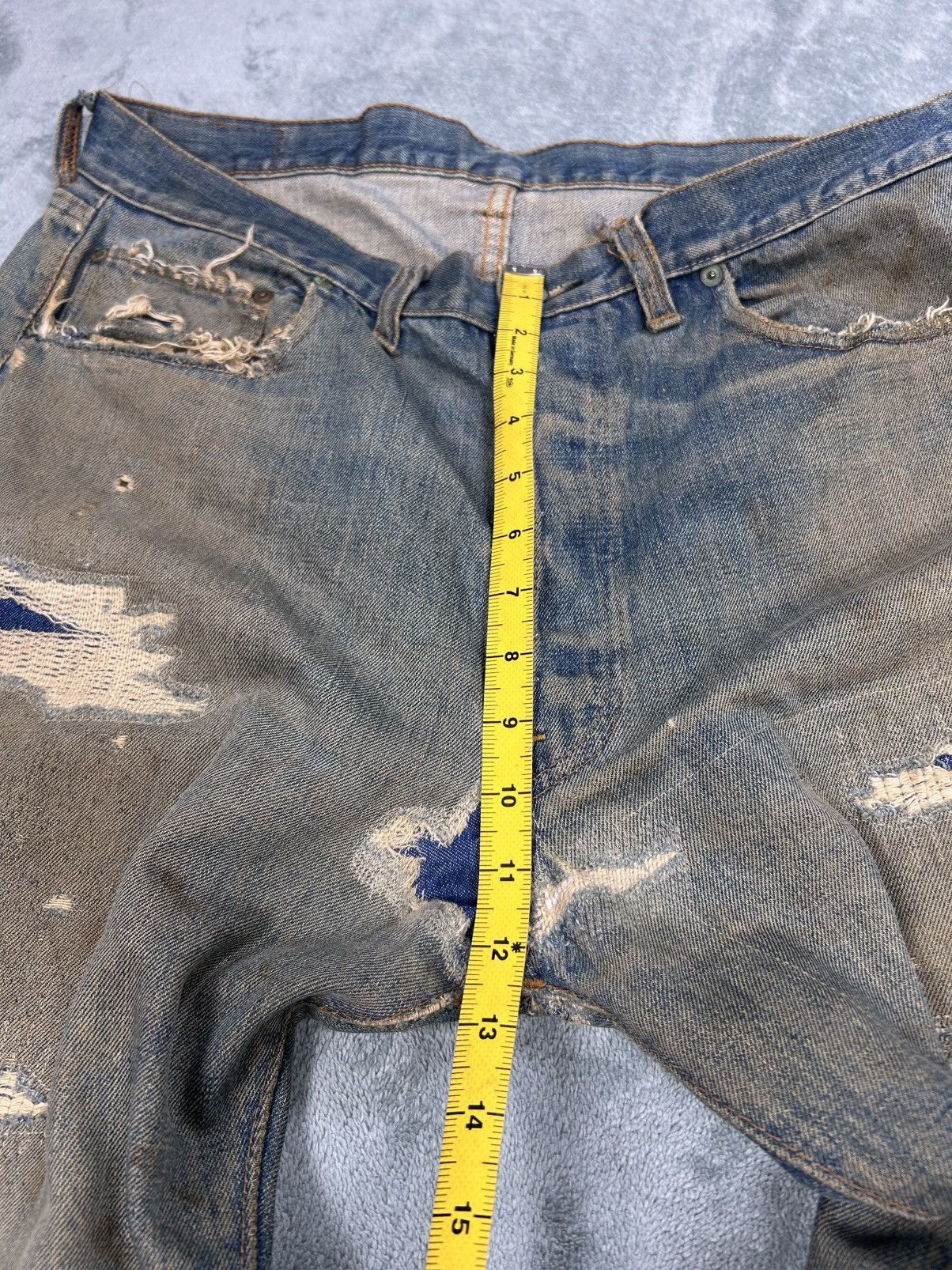 Levi's Vintage Clothing Vintage Levi’s 501 Red Line Distressed Denim Jeans S0112 Size US 34 / EU 50 - 14 Thumbnail