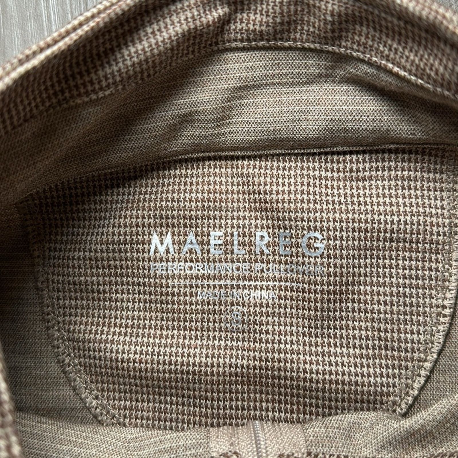Other MAELREG Houndstooth Quarter Zip Performance Pullover - Small Size US S / EU 44-46 / 1 - 7 Thumbnail