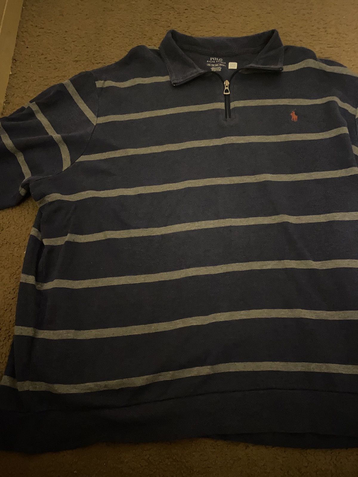 Polo Ralph Lauren Polo Ralph Lauren ( stripped blue and grey Size US XL / EU 56 / 4 - 1 Thumbnail