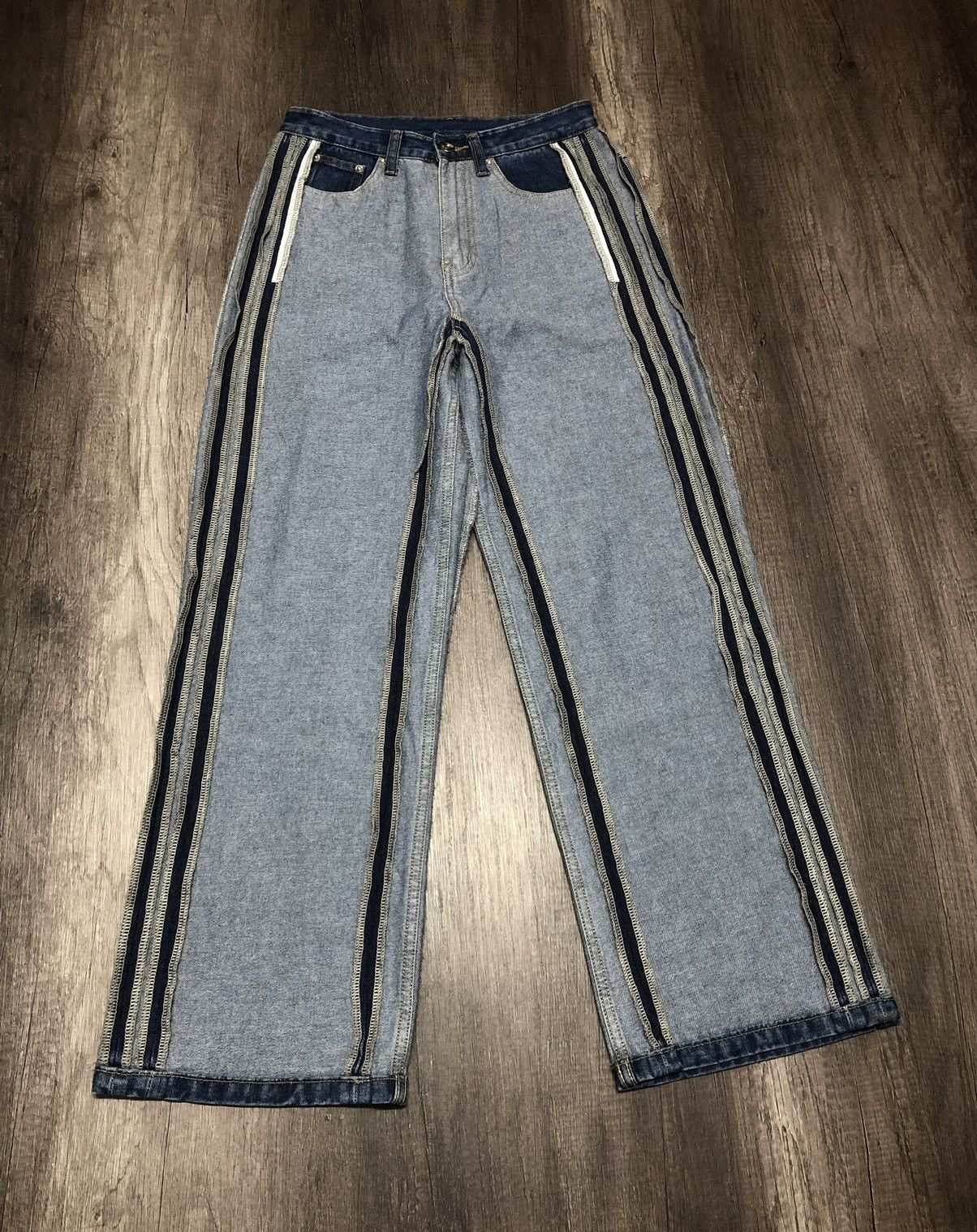 Japanese Brand me+em select Jeans Rare Design (unisex) Size US 28 / EU 44 - 18 Thumbnail