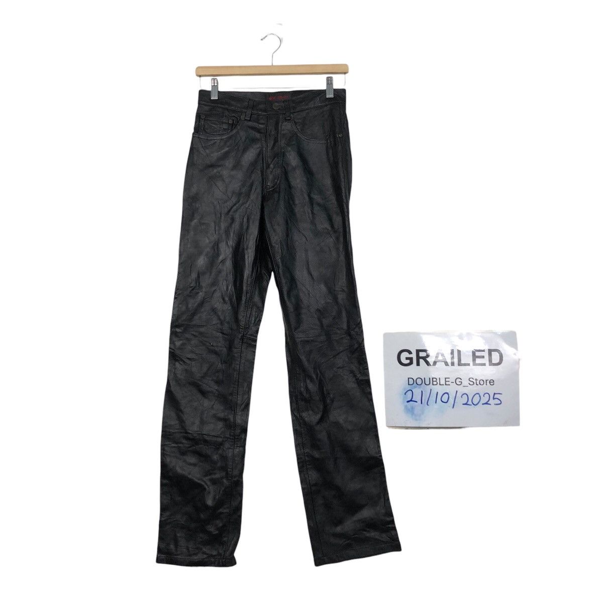 Hysteric Glamour 📌Vintage Racing Leather Pants Non Grade Cosmic Power Size US 26 / EU 42 - 1 Thumbnail
