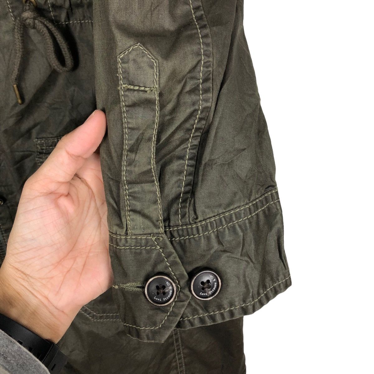 Japanese Brand 🔥Vintage Wax Fish Tail Parka Jacket Levi’s Biker Parachute Size US S / EU 44-46 / 1 - 15 Thumbnail