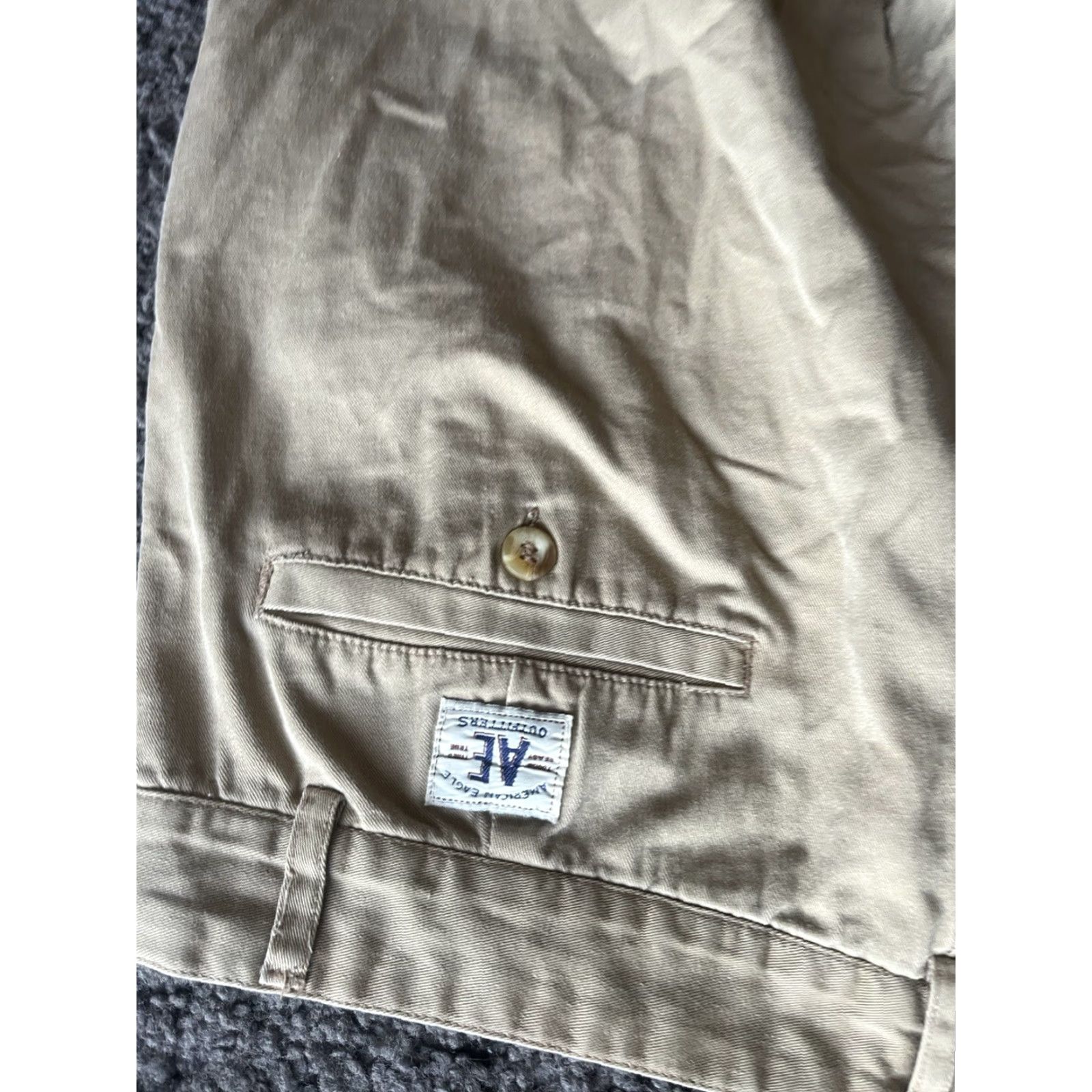American Eagle Outfitters AMERICAN EAGLE OUTFITTERS pleated chino pants 34x30 tag talon vtg 70s 80s Men Beige Cotton Belt Loops Zip Tapered 80s Chino Vintage Size US 34 / EU 50 - 5 Thumbnail
