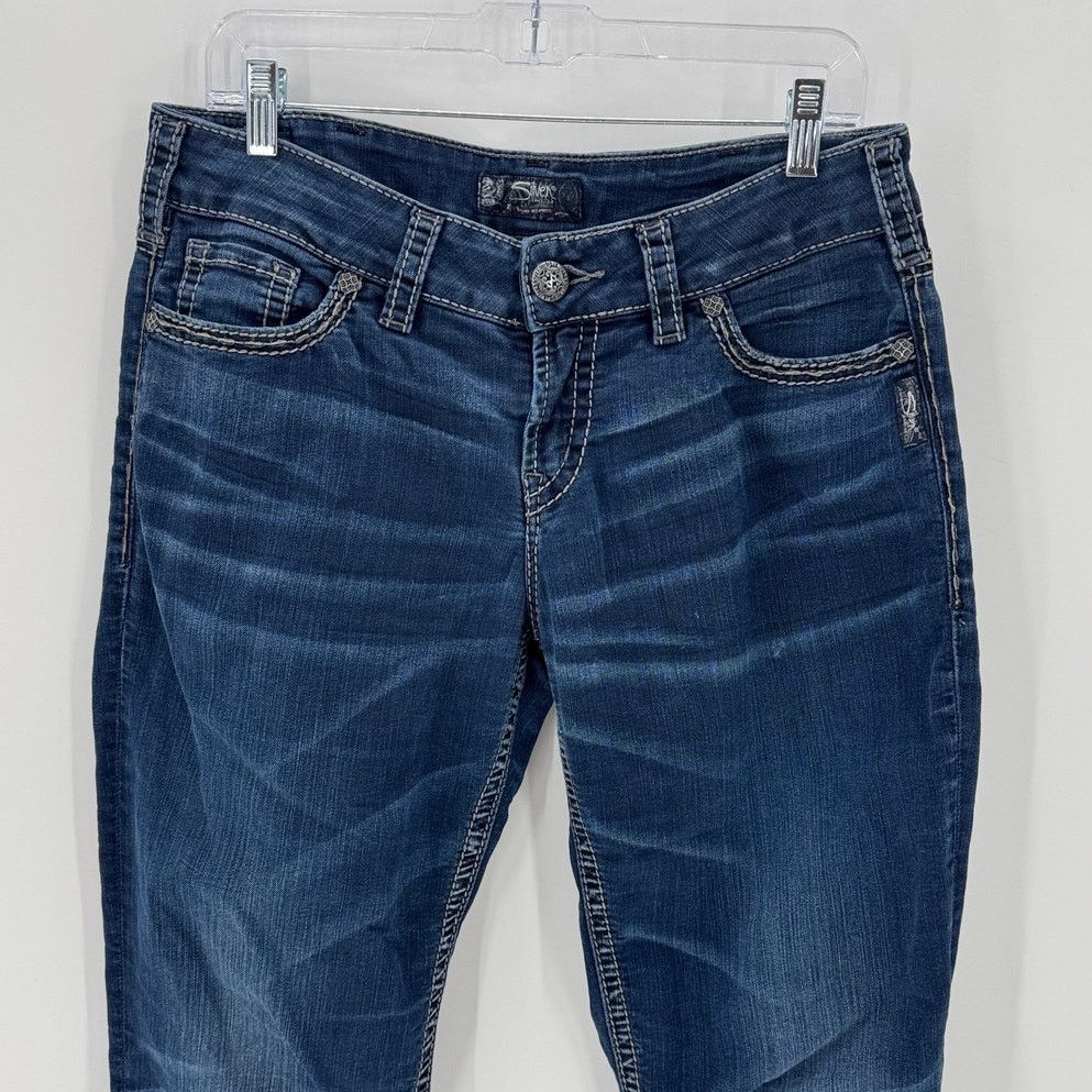 Silver Jeans Co. Silver Jeans suki mid rise straight dark wash size 31x32 Size 31" - 3 Thumbnail