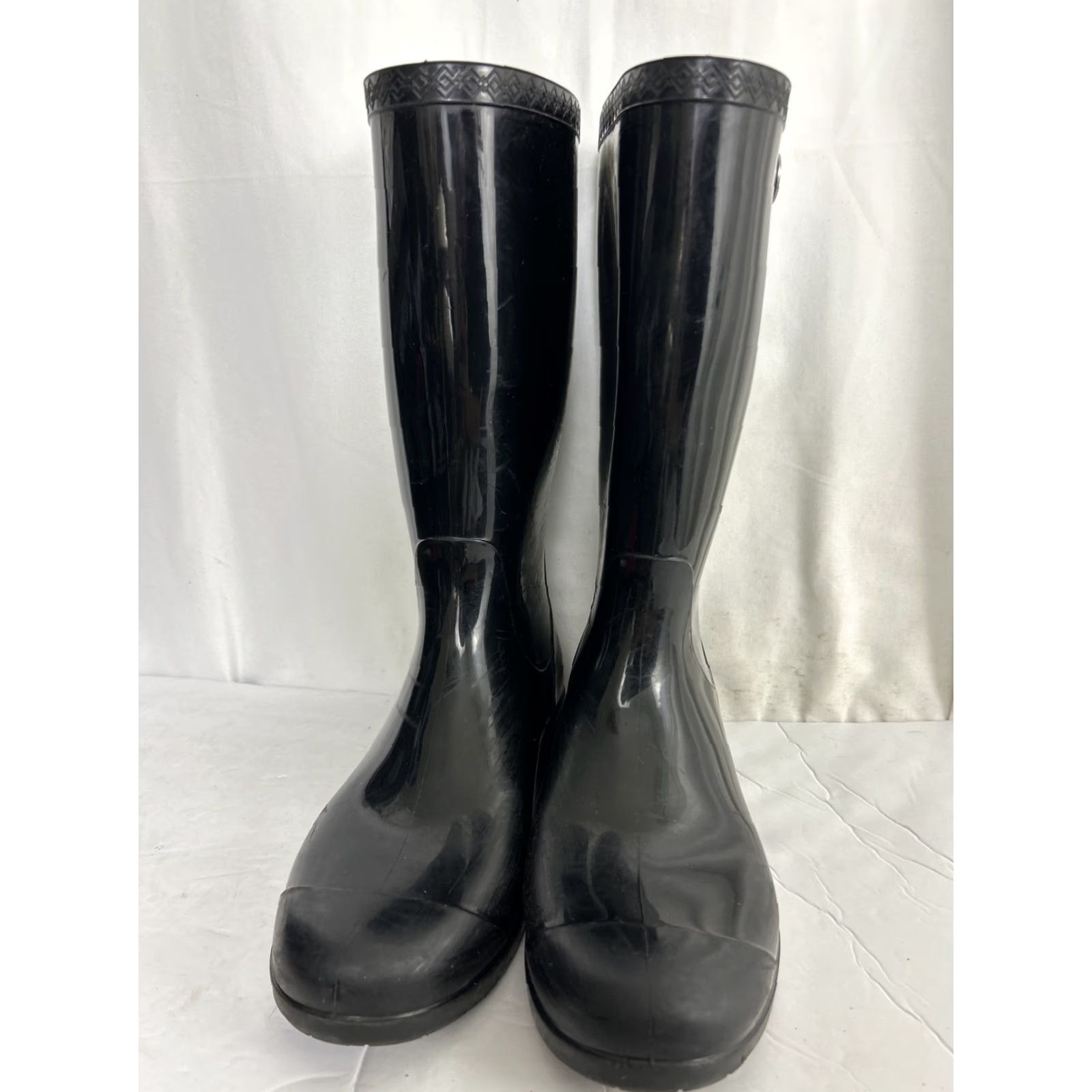 Ugg UGG Women Rain Boots Shaye Black Glossy Finish Waterproof 10 Size Rubber Size US 10 / IT 40 - 5 Thumbnail
