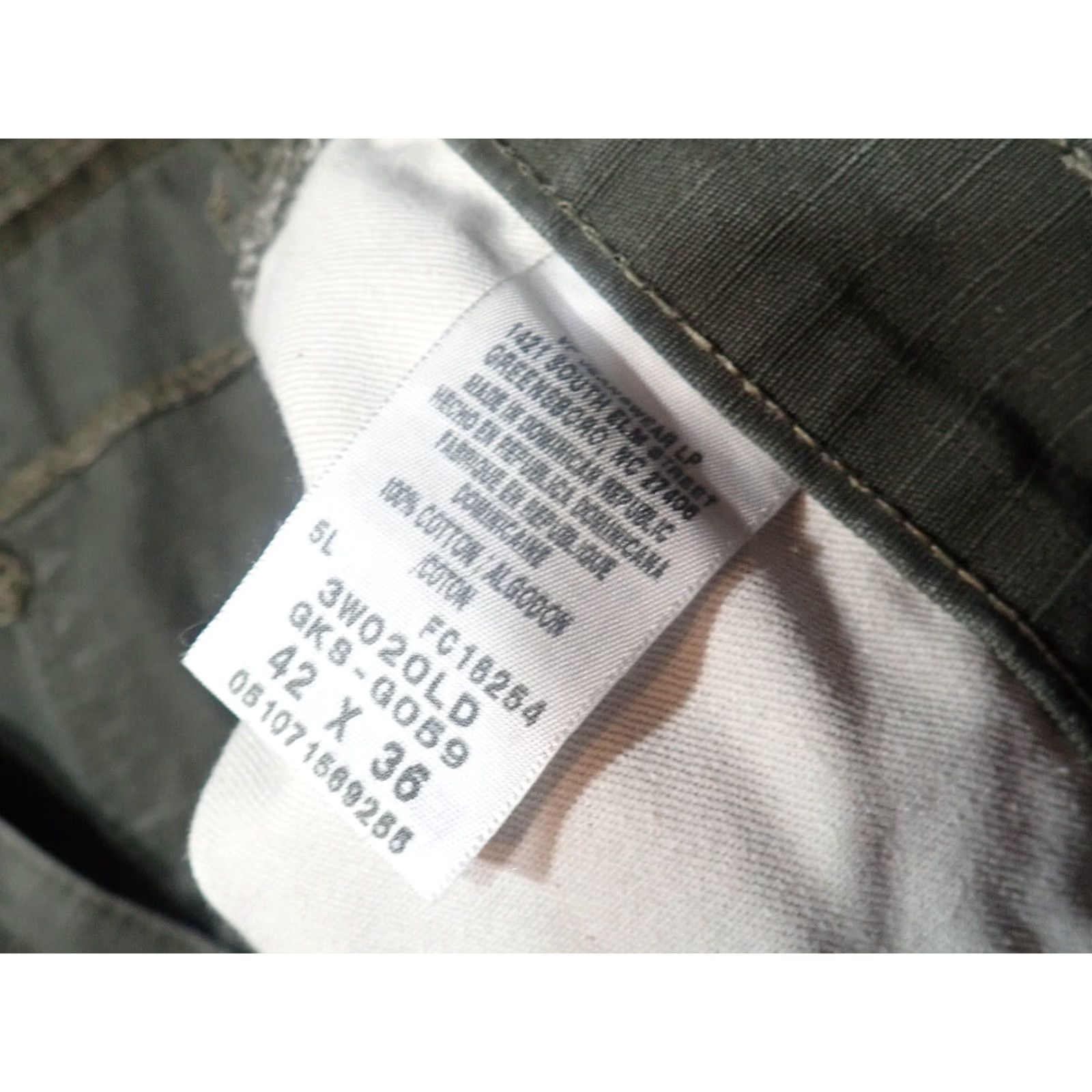 Wrangler VINTAGE Wrangler RIGGS Workwear Carpenter Pants Mens 42 Green Blue Ripstop Denim Outdoor Workwear 90s Size US 42 / EU 58 - 4 Thumbnail