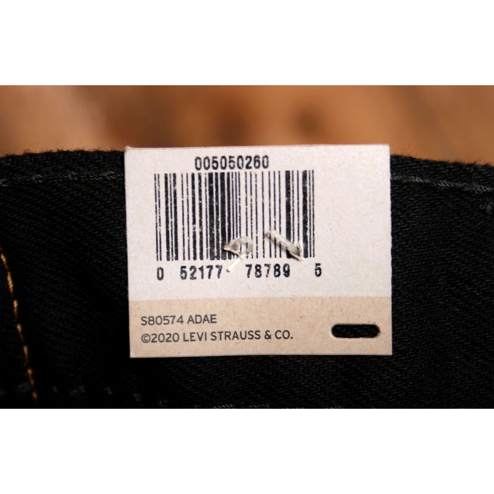 Levi's LEVI'S 505 Jeans Black Denim Straight Leg Sz. 30x32 Inseam 31" Mens Regular Denim Pants Size US 30 / EU 46 - 7 Thumbnail