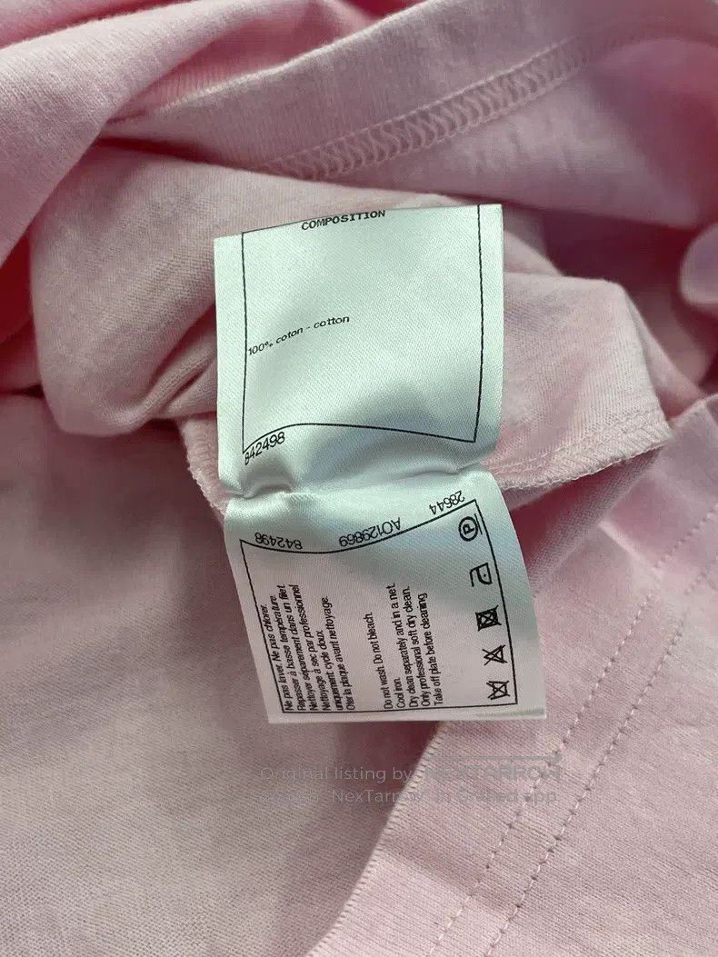 Chanel Chanel Pink hollow letter logo short sleeves Size XXS / US 00 / IT 34 - 6 Thumbnail