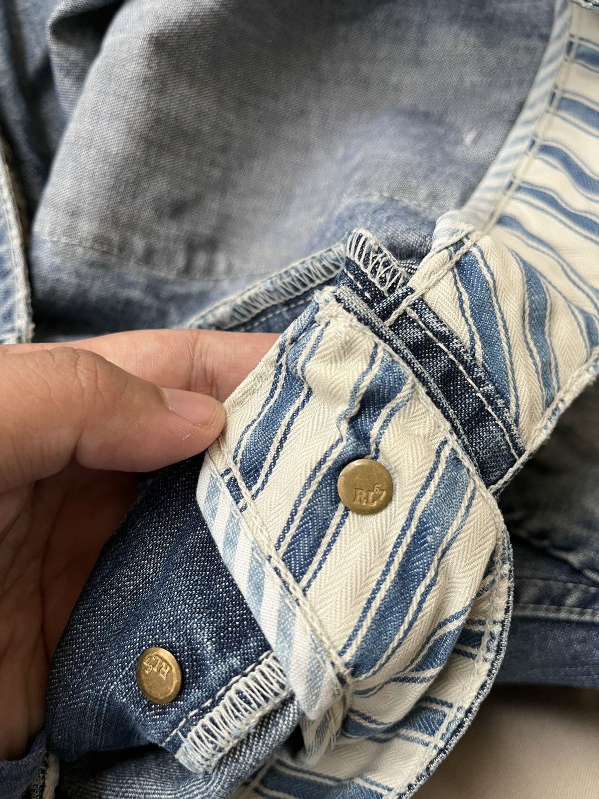 Ralph Lauren 💥 Ralph Lauren Repaired Boro Patchwork Naval Pants Size US 42 / EU 58 - 15 Thumbnail