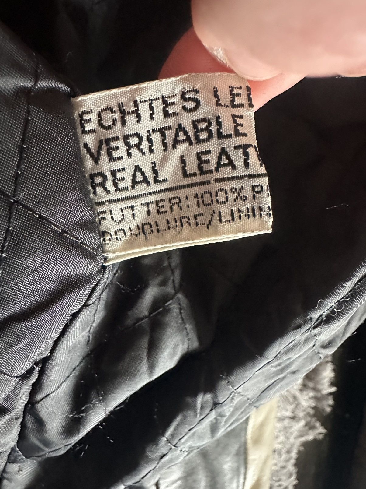 Other **RARE** Wilhelm Krawehl Black and White Leather Moto Jacket Size US S / EU 44-46 / 1 - 5 Thumbnail