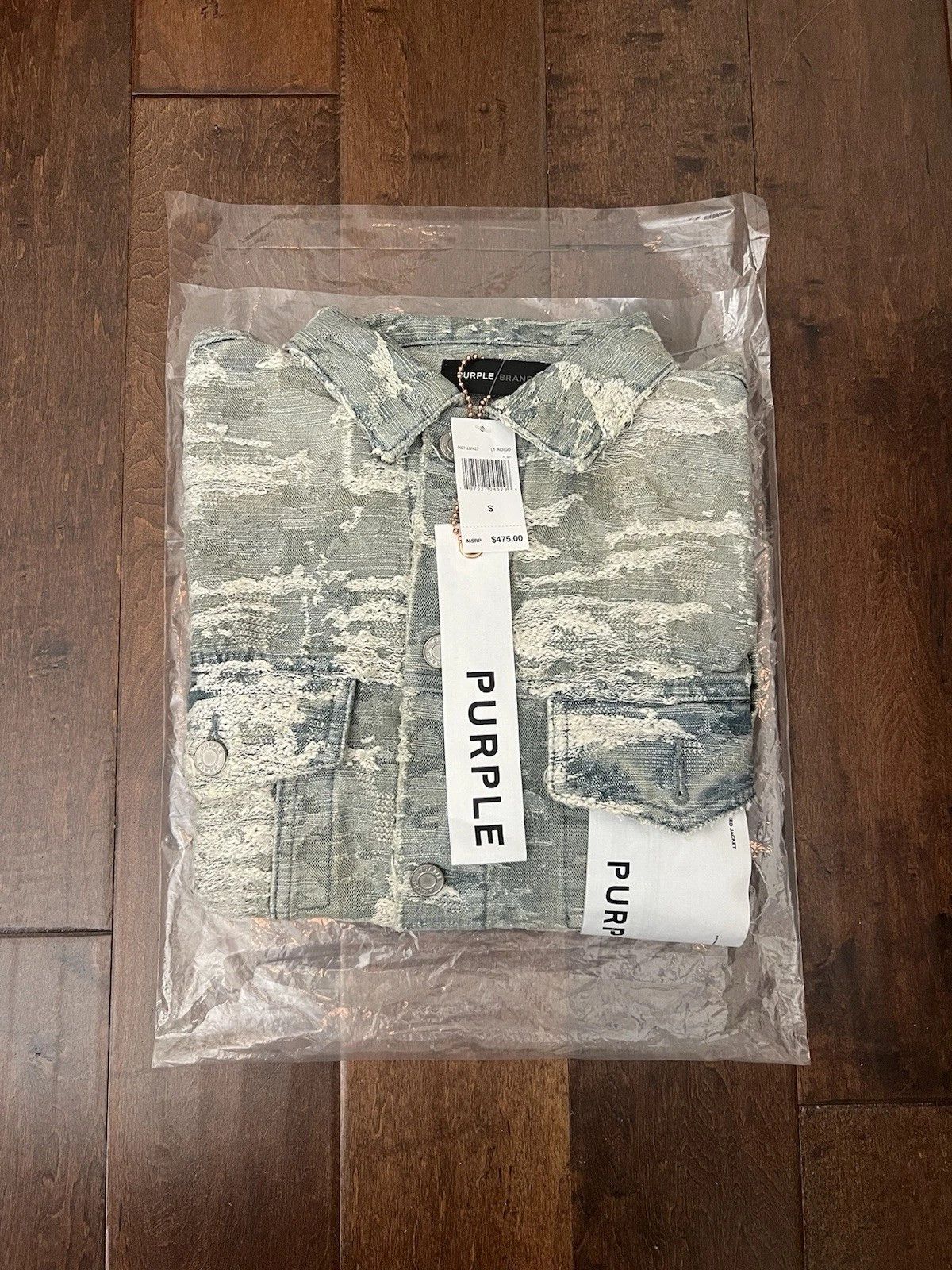Purple Brand Purple Jacquard Vintage Light Denim Trucker Jacket Small New Size US S / EU 44-46 / 1 - 10 Thumbnail