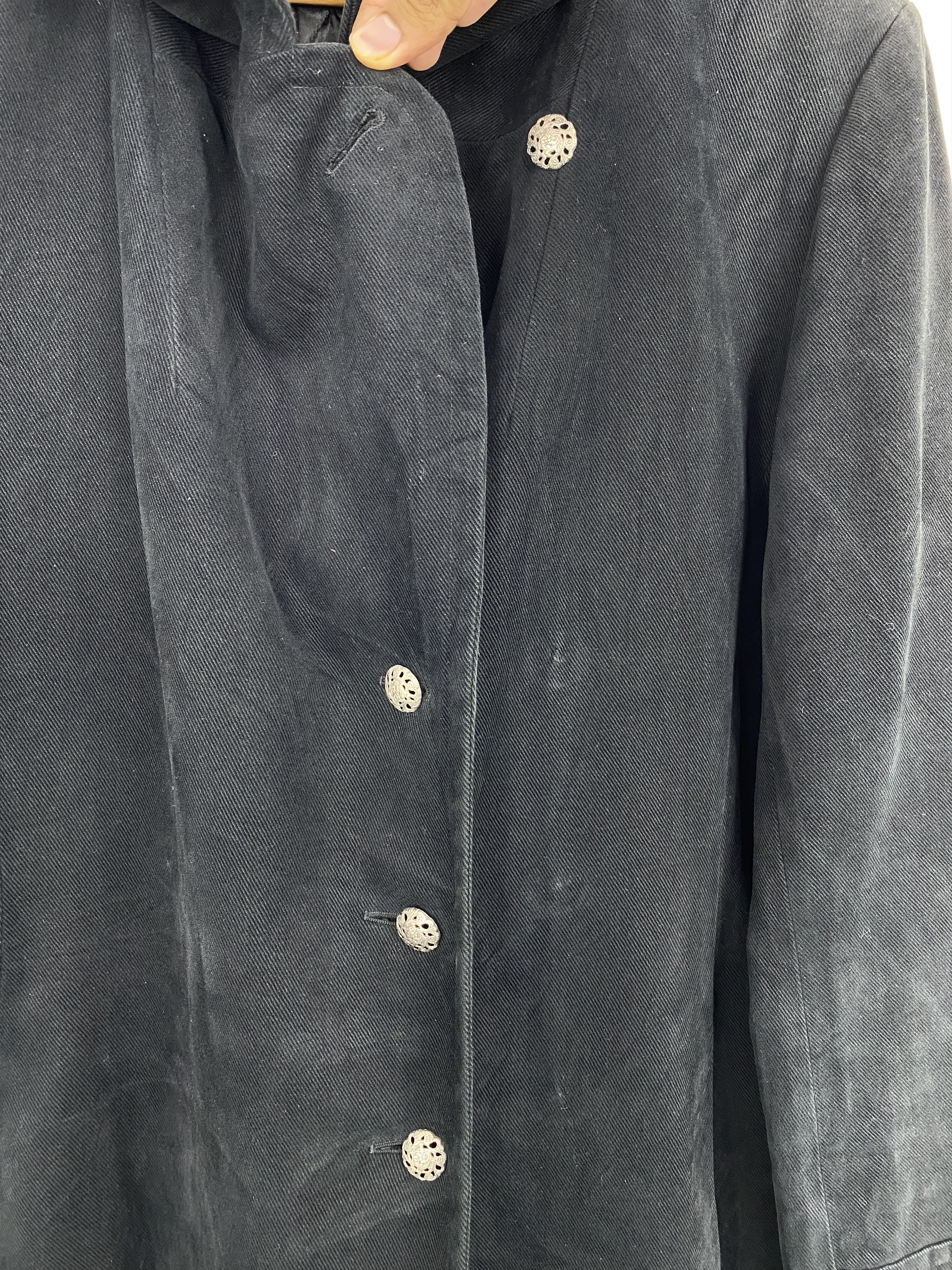 agnes b. Agnes B Paris Long Coat Black Made in France MJ0106Z Size US M / EU 48-50 / 2 - 8 Thumbnail