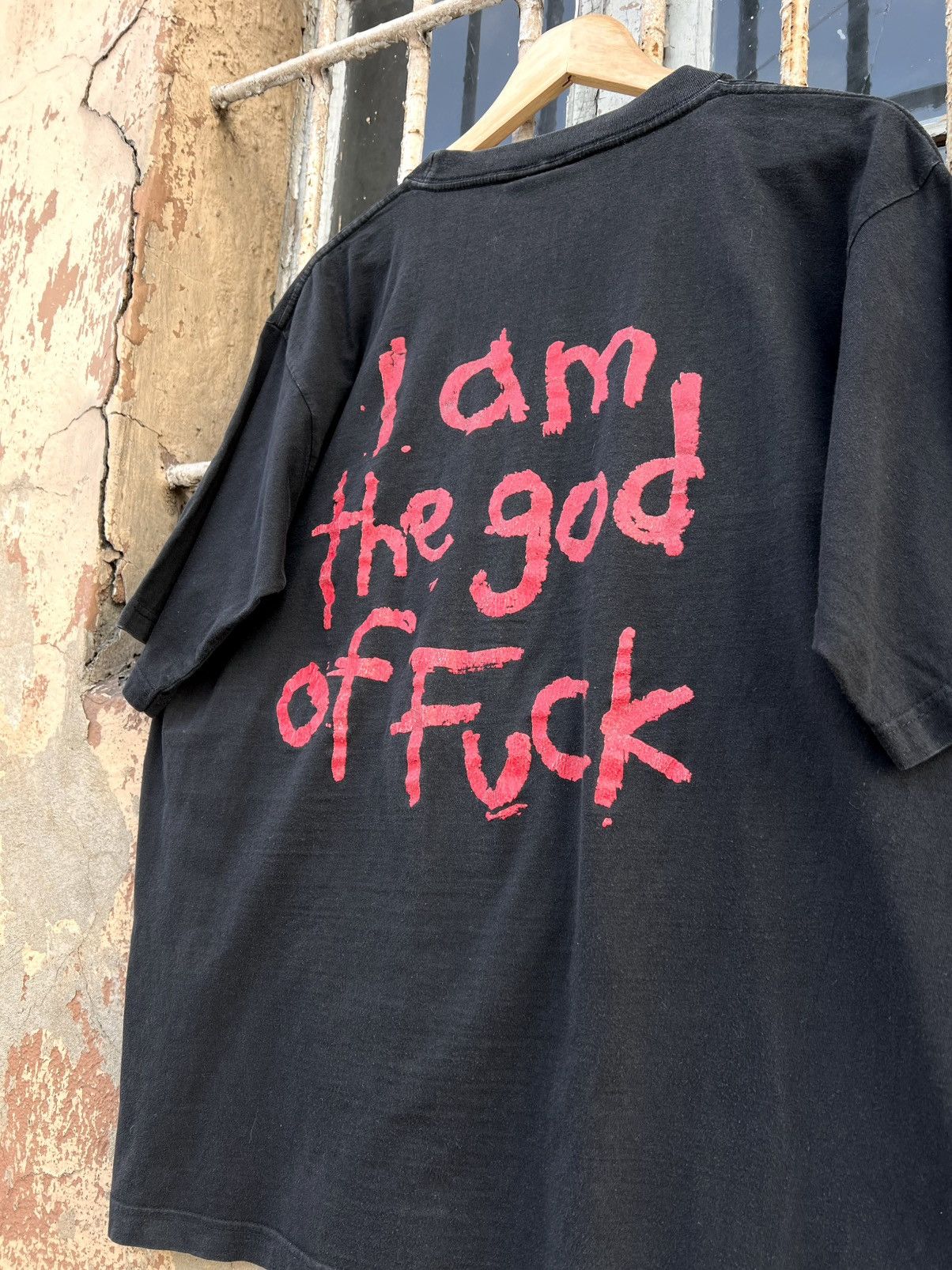 Band Tees 1994 Marilyn Manson God Of Fuck Rock Metal T Shirt 90s Rare Size US XL / EU 56 / 4 - 4 Thumbnail