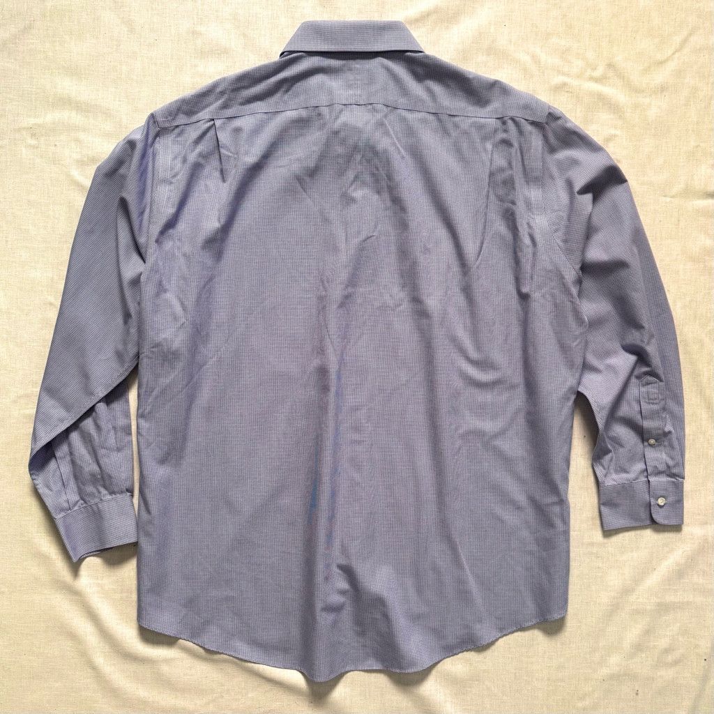 Nordstrom Nordstrom Blue Gingham Btton-Down Cotton Dress Shirt 18-35 Size US XL / EU 56 / 4 - 5 Thumbnail