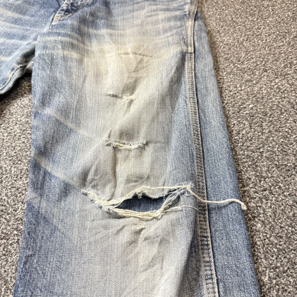Japanese Brand 🔥🇯🇵 Archival Spellbound Domingo Distressed Fatique Denim Size US 35 - 7 Thumbnail
