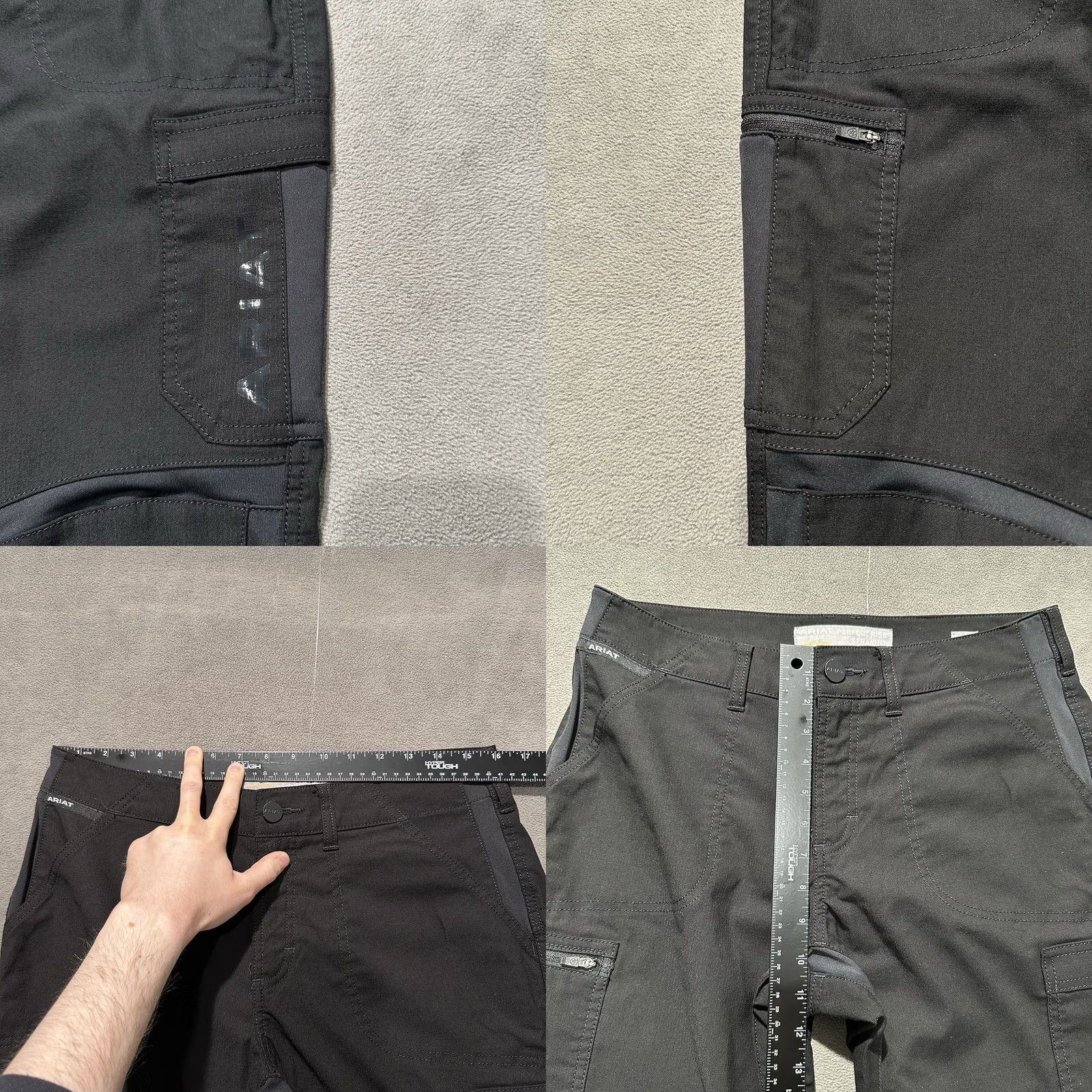 Ariat Ariat Pants Womens 29R Rebar Durastretch Ripstop Cargo Perfect Rise Straight EUC Size 29" - 9 Thumbnail