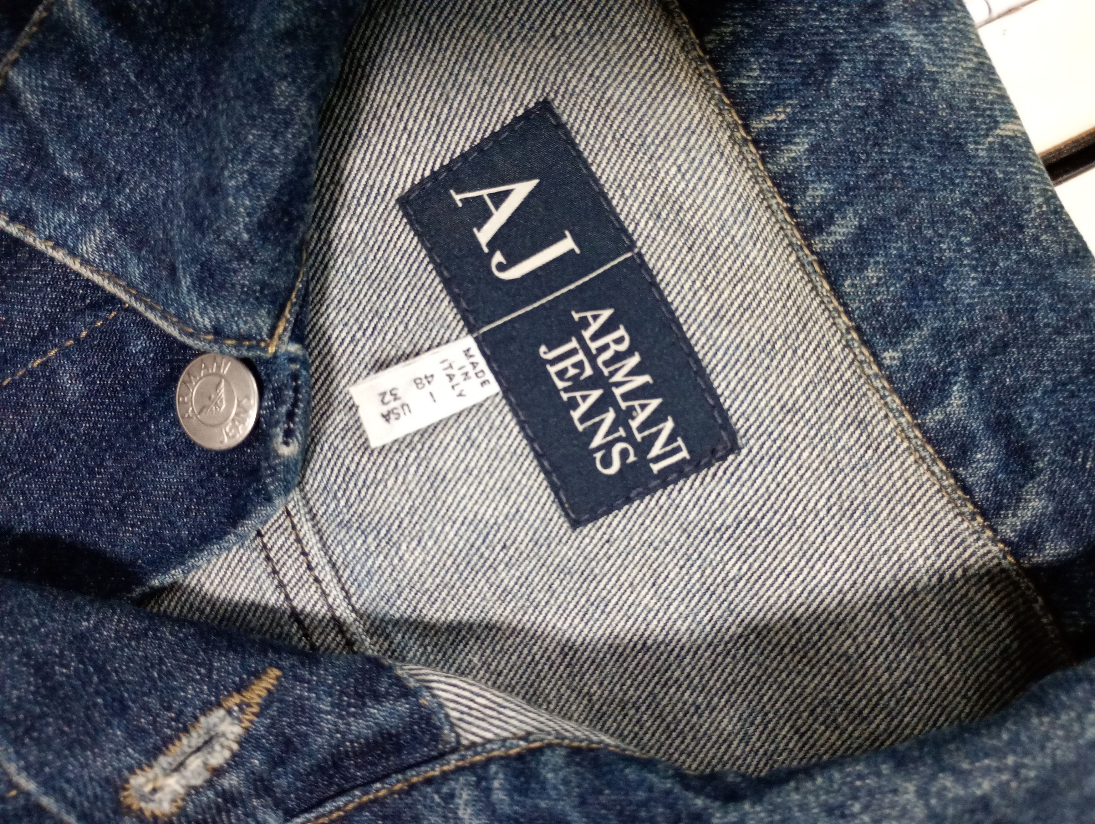 Armani Armani Jeans Denim Jacket Vintage 90's Size US M / EU 48-50 / 2 - 7 Thumbnail