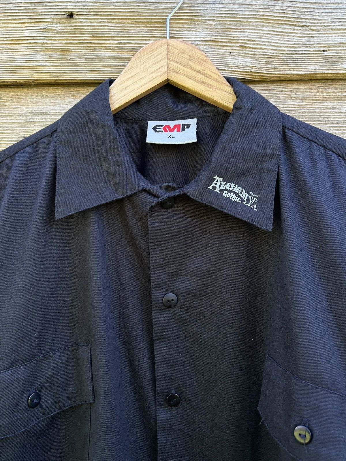 Alchemy Equipment 00s Vintage Alchemy Gothic 2001 Demons Carta Button Up Shirt Size US XL / EU 56 / 4 - 8 Thumbnail