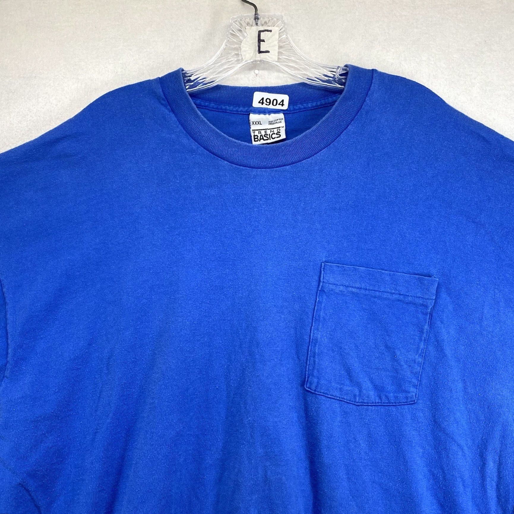 Vintage VINTAGE Trend Basics Men’s T-Shirt Crew Neck Short Sleeve 2XL Cotton Blend Blue Earth Tones Punk Grunge Street Size US XXL / EU 58 / 5 - 4 Thumbnail