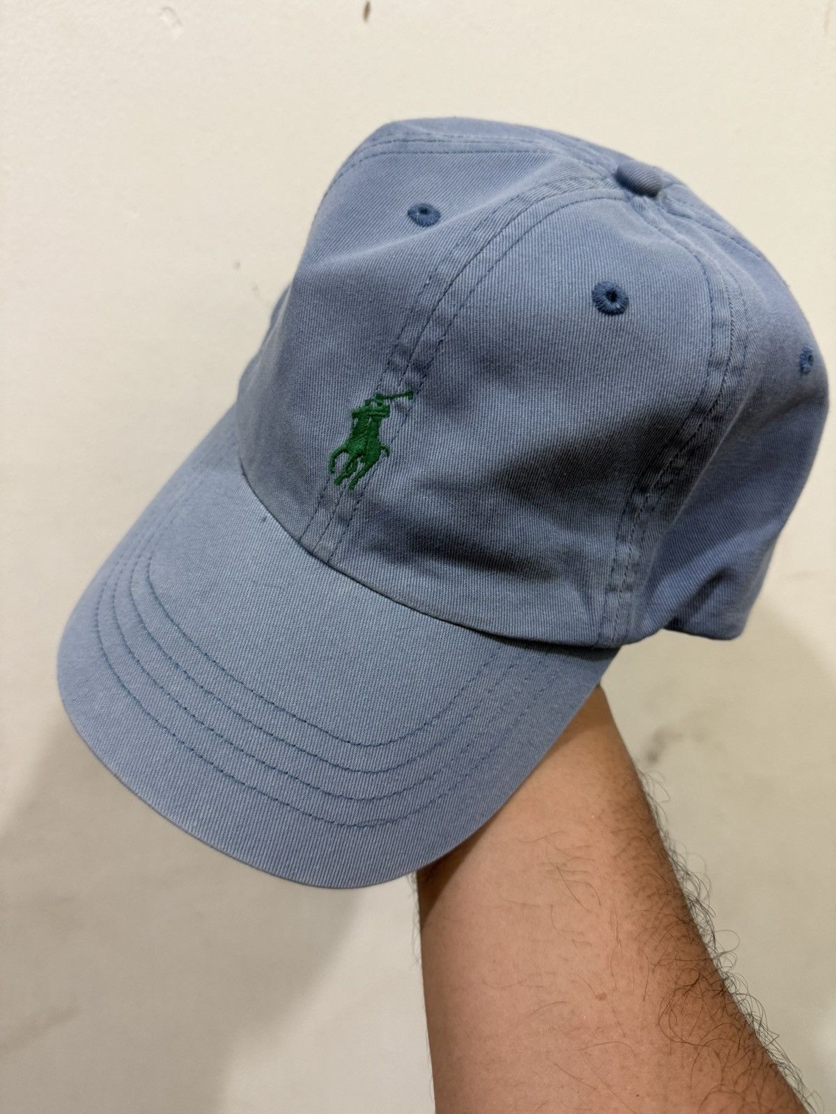 Polo Ralph Lauren VTG Green Pony Ralph Lauren Polo Hat Size ONE SIZE - 1 Thumbnail