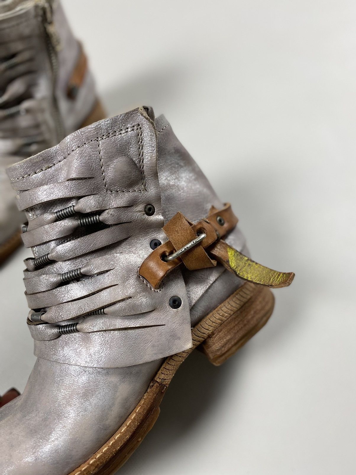A.S.98 A.S. 98 ladies avant-garde ankle combat boots shoes size 37 Size US 7 / IT 37 - 13 Thumbnail