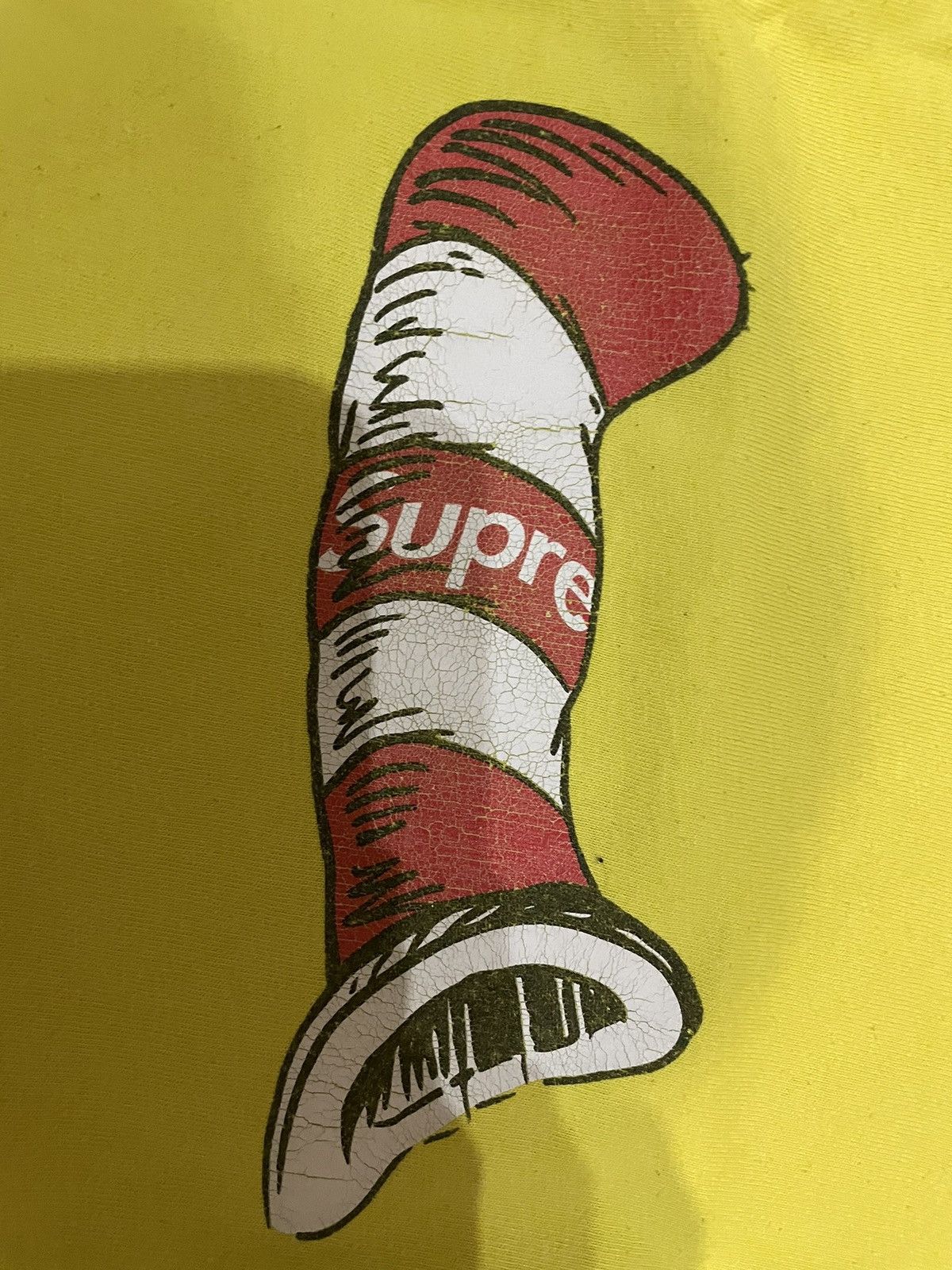 Supreme Supreme T-Shirt M Yellow Cat in the Hat Size US M / EU 48-50 / 2 - 5 Thumbnail