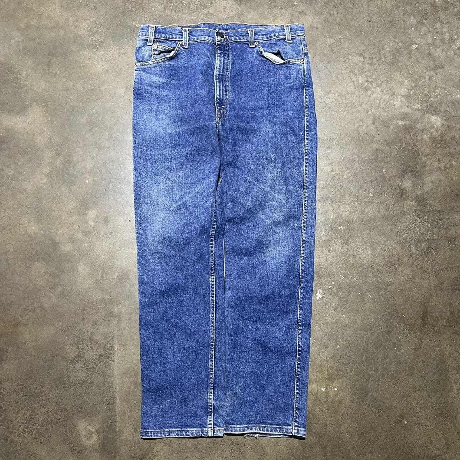 Levi's × Vintage Vintage 90s Levi's 505 Blue Regular Fit Jeans 36x30 Size US 36 / EU 52 - 1 Thumbnail