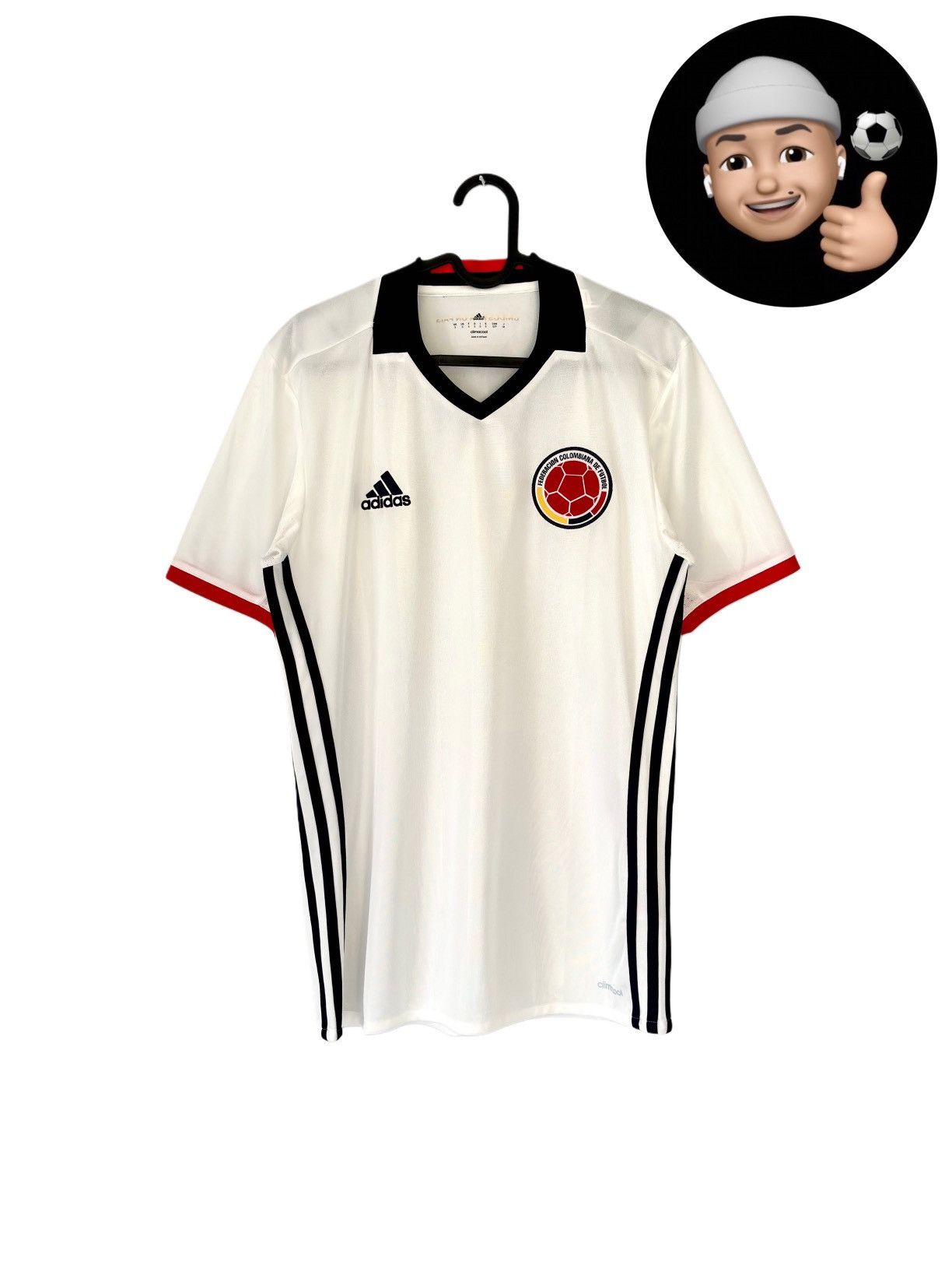 Adidas 2015 2016 Colombia National Adidas Home Kit Soccer Jersey Size US S / EU 44-46 / 1 - 1 Thumbnail