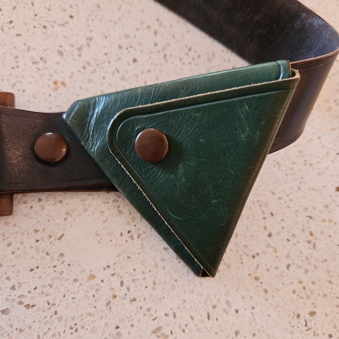 Handmade Western Elk Hide Leather Belt Lot 2 Buckskin Pouch Whip Stit Size ONE SIZE - 17 Thumbnail