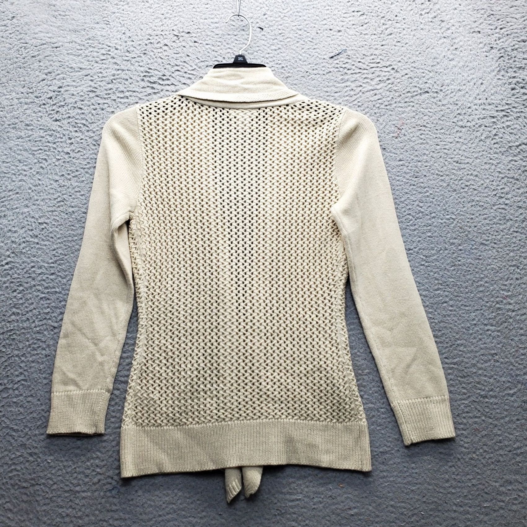Venus Venus Cardigan Sweater Women S Brown Acrylic Open Knit Cardigan, Open Front, Raglan Sleeve, 100% Acrylic, Knit, Solid, Fall, Winter, Womens Size S Size S / US 4 / IT 40 - 2 Thumbnail