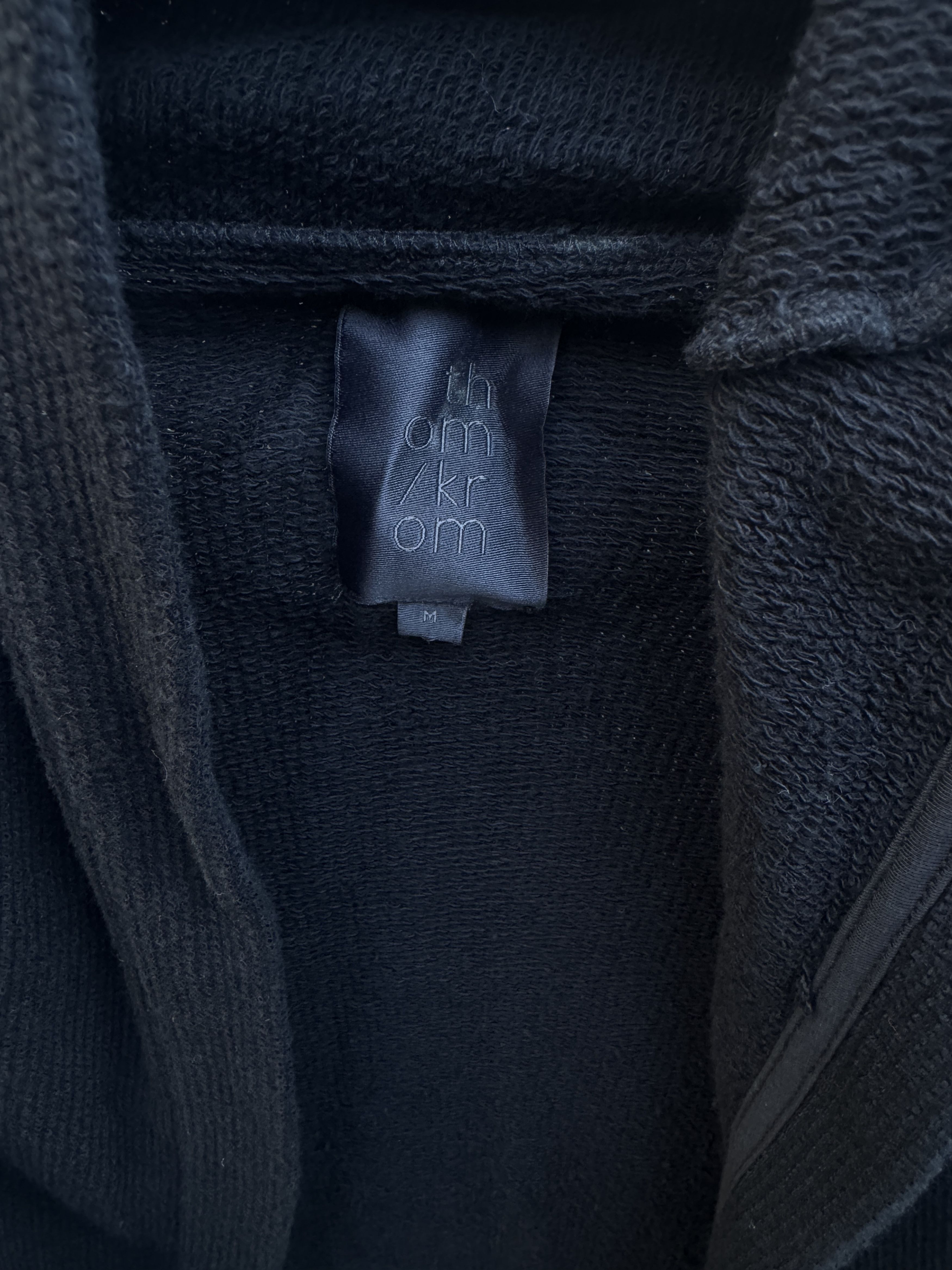 Thom Krom Thom Krom Long Asymetric Cardigan Black Cotton Rippstrick M Size US M / EU 48-50 / 2 - 3 Thumbnail