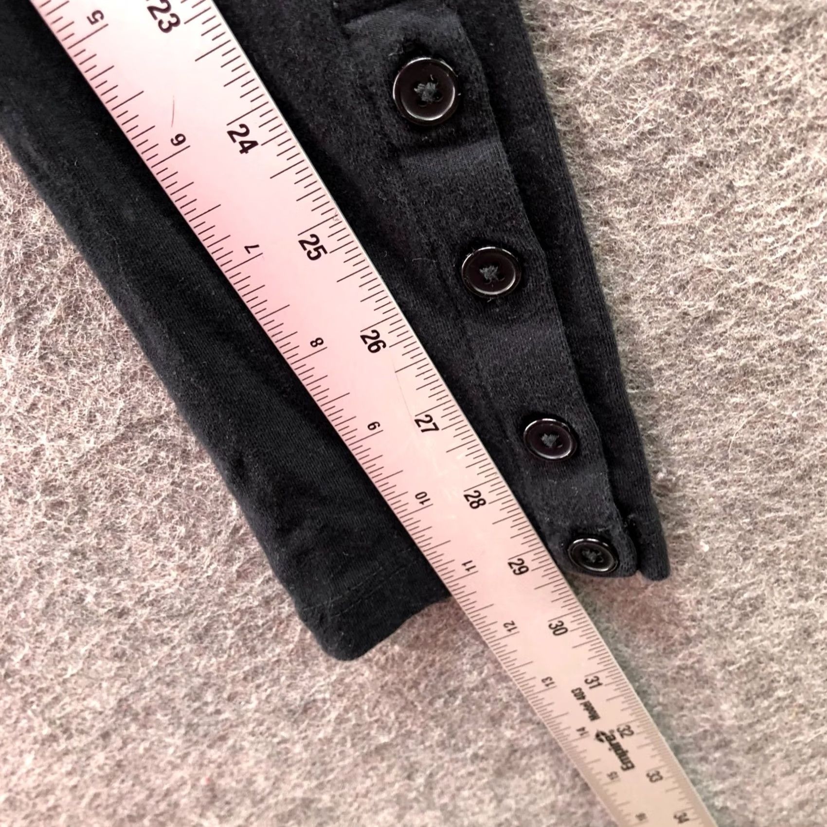 Uniqlo Uniqlo Leggings Womens S Button Cuff Cotton Blend Lightweight Black Navy? Size 28" / US 6 / IT 42 - 5 Thumbnail