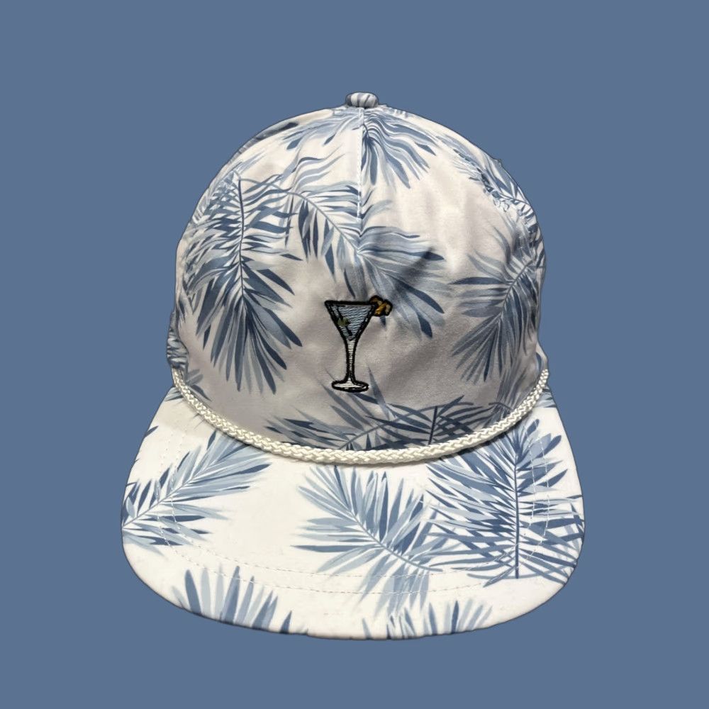 Imperial Imperial DNA Project Dry Martini Floral Golf Strapback Blue White Baseball Cap Unisex Adults Adjustable Polyester Size ONE SIZE - 1 Thumbnail