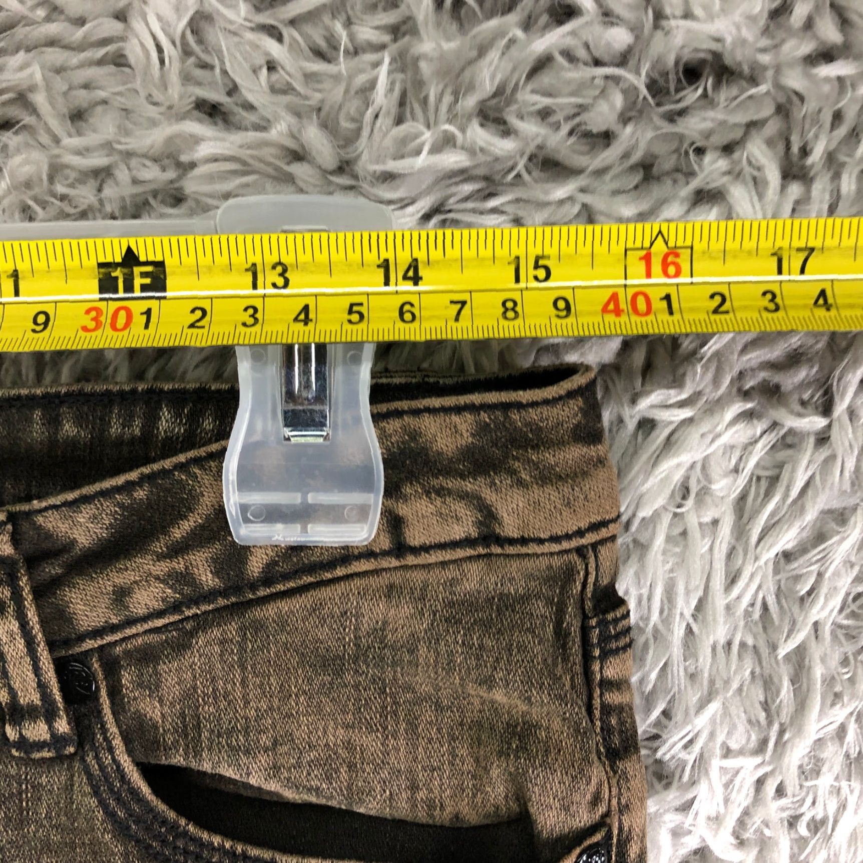 Vintage Xhilaration Jeans Skinny Denim Brown Mid Rise Womens Size 11 Juniors Cotton 30 In Inseam 30 In Zip Size 32" / US 10 / IT 46 - 2 Thumbnail