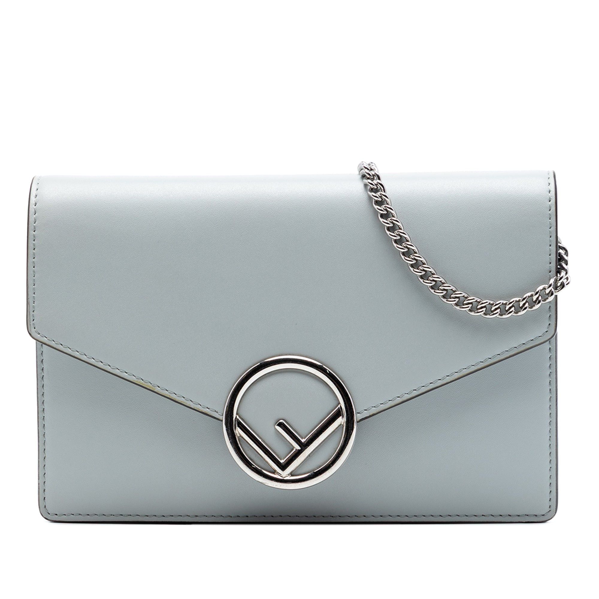 Fendi Leather F Is Fendi Envelope Wallet On Chain Size ONE SIZE - 1 Thumbnail