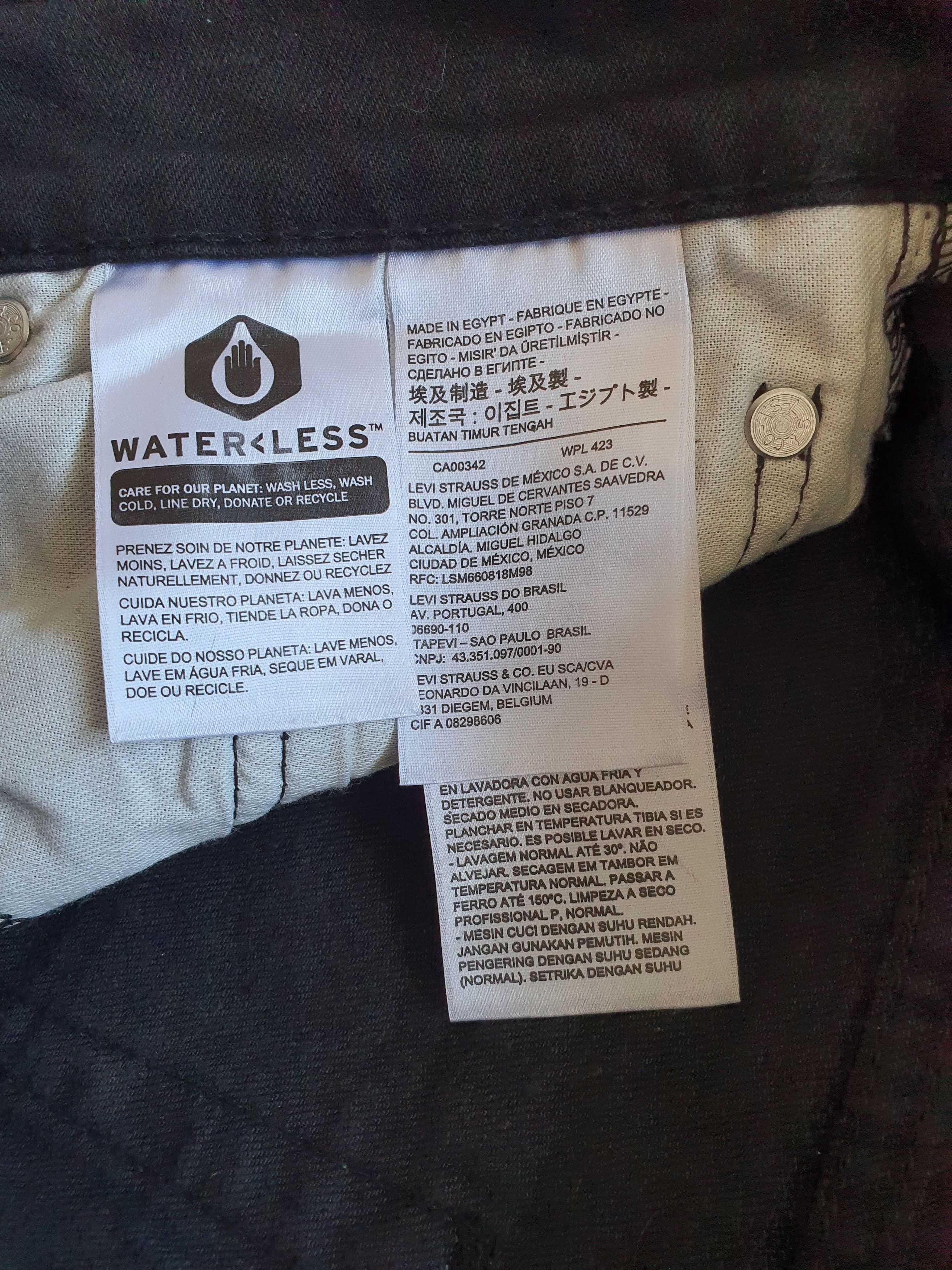 Levi's '502 Taper Jeans' (PC9: 29507-0001) - Black - Sz W33 L32 Size US 33 - 6 Thumbnail