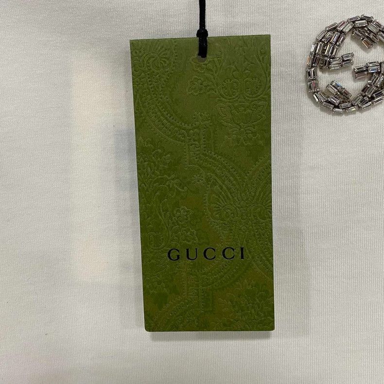 Gucci White Short Sleeve Logo TShirt by Gucci-2505 Size L / US 10 / IT 46 - 7 Thumbnail