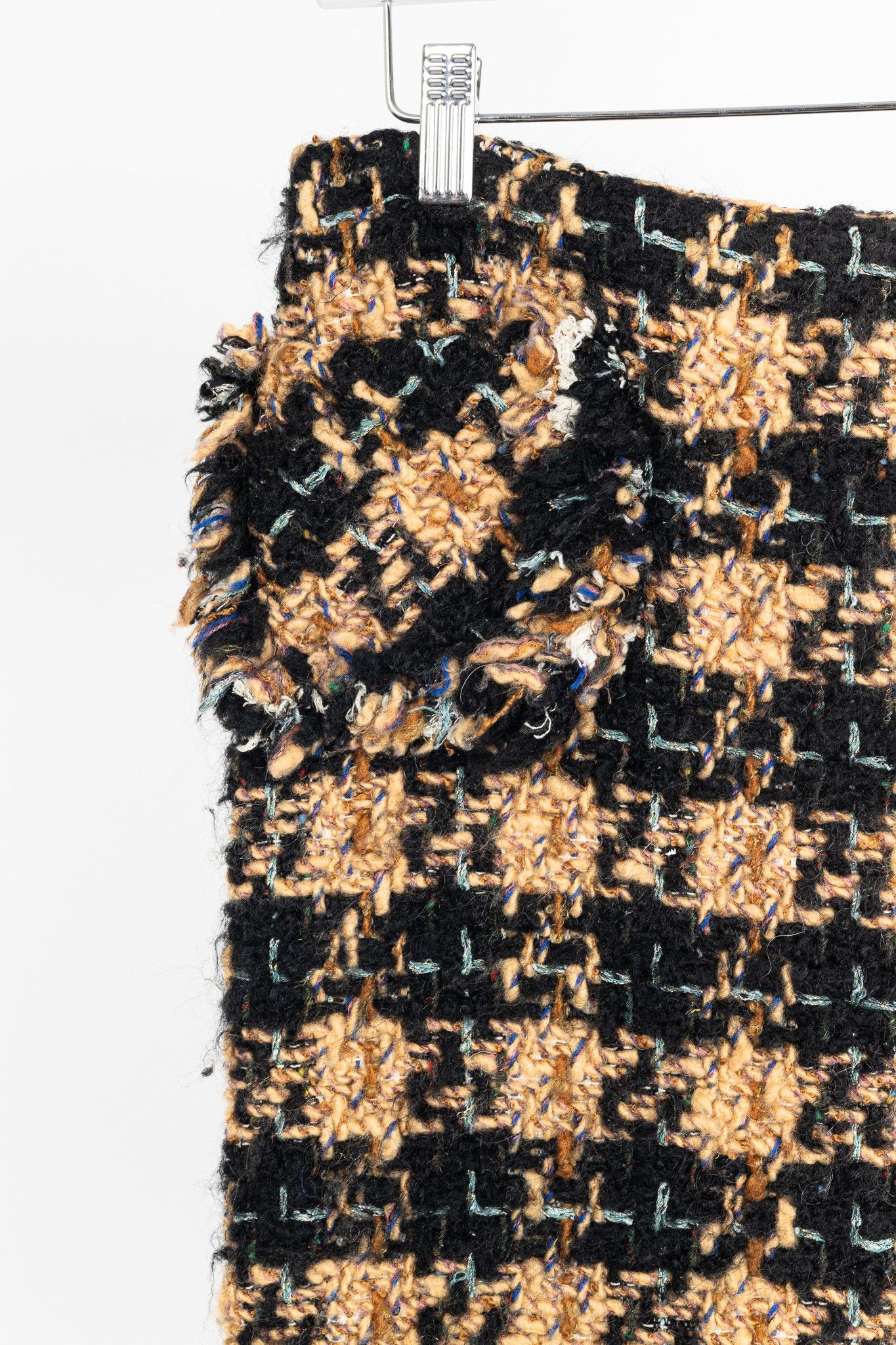 Junya Watanabe Junya Watanabe Comme des Garcons Check-Tweed Pencil Skirt Size 30" / US 8 / IT 44 - 5 Thumbnail
