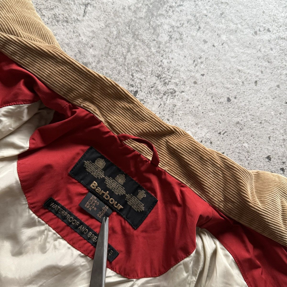 Barbour Barbour International Womens Red Belted Motorcycle Jacket Size L / US 10 / IT 46 - 9 Thumbnail